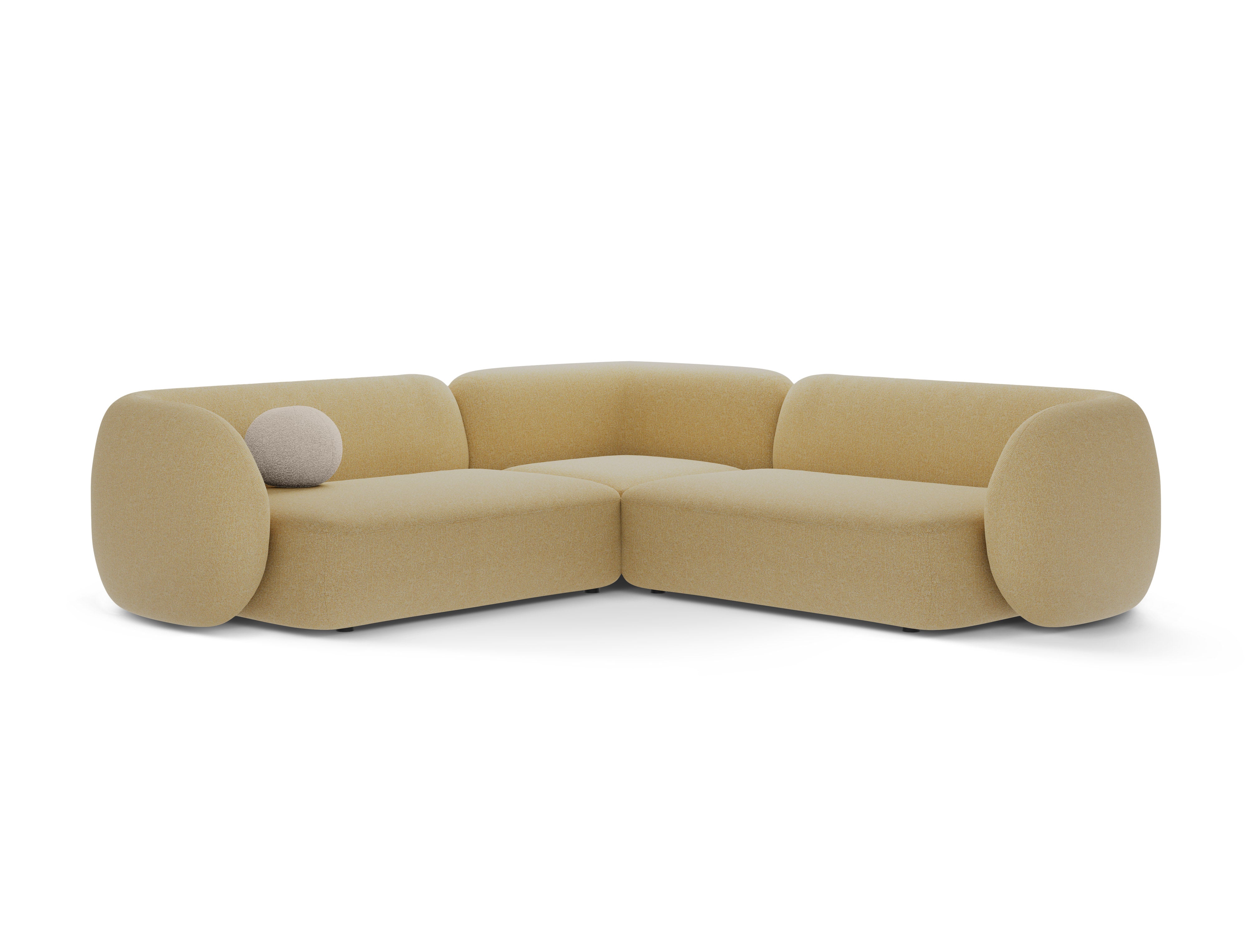 Symmetrical Corner Sofa KATE Yellow Melange