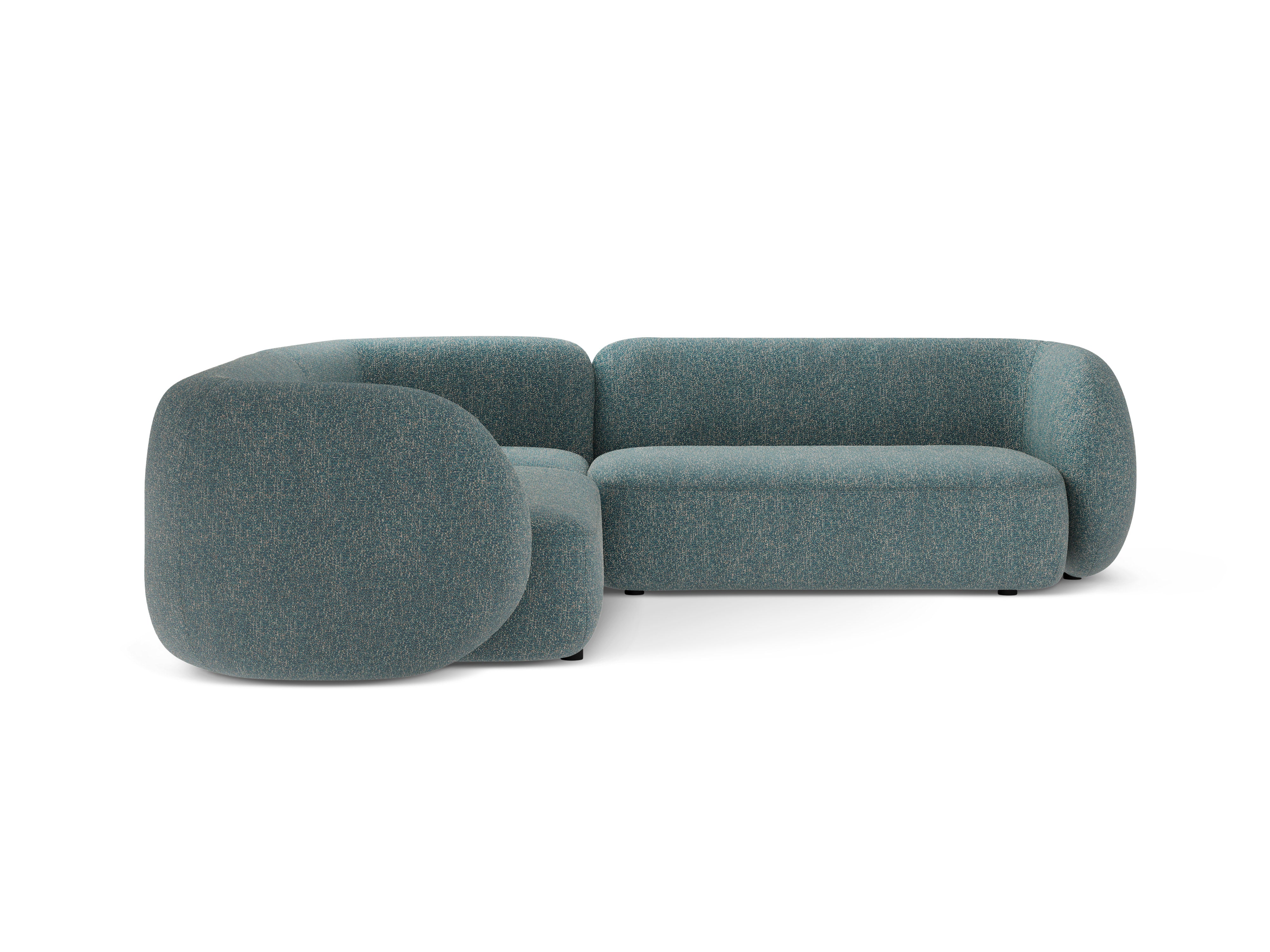 Symmetrical Corner Sofa KATE Blue Melange
