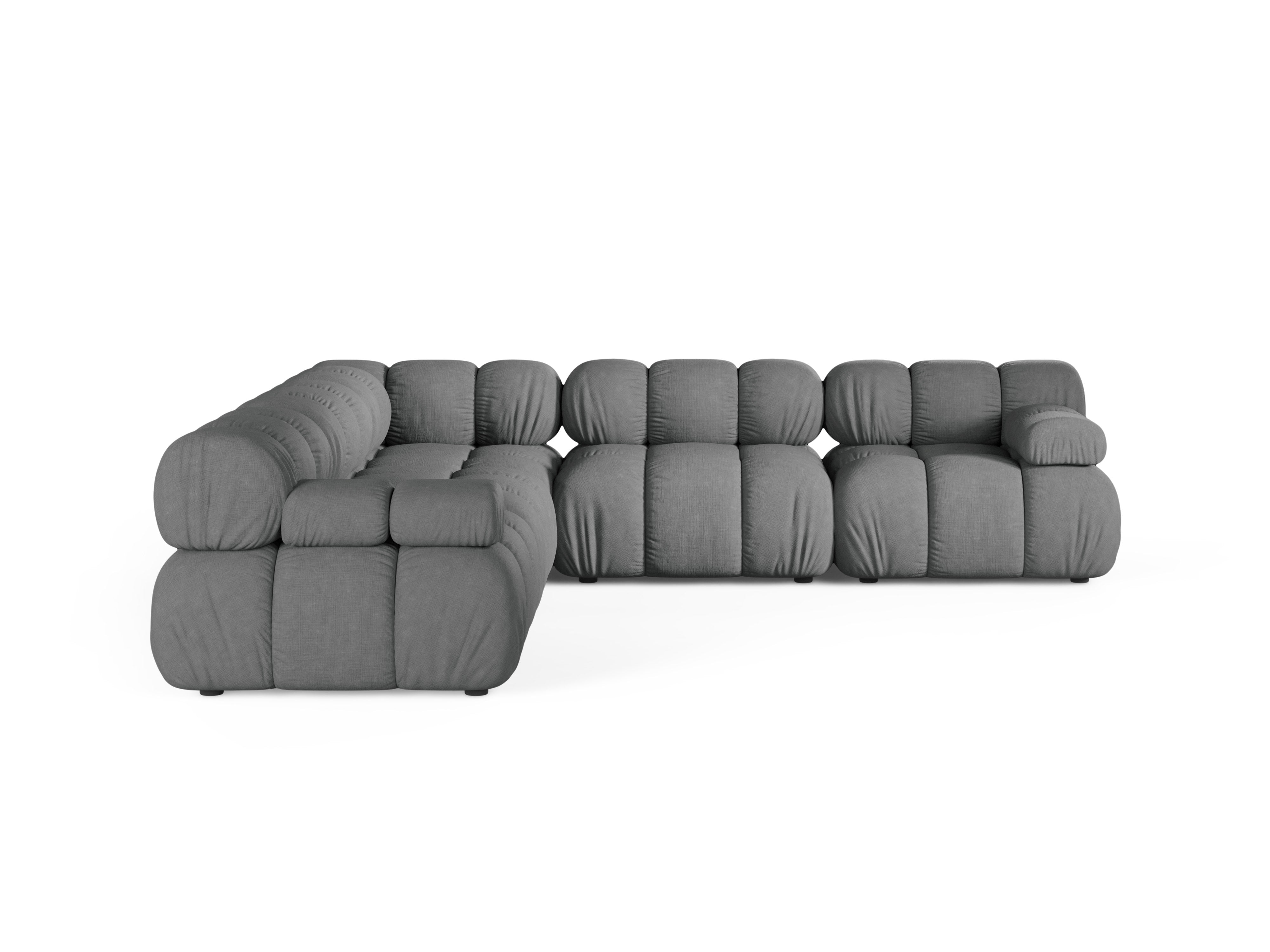Symmetrische Eckcouch BELLIS in Grau