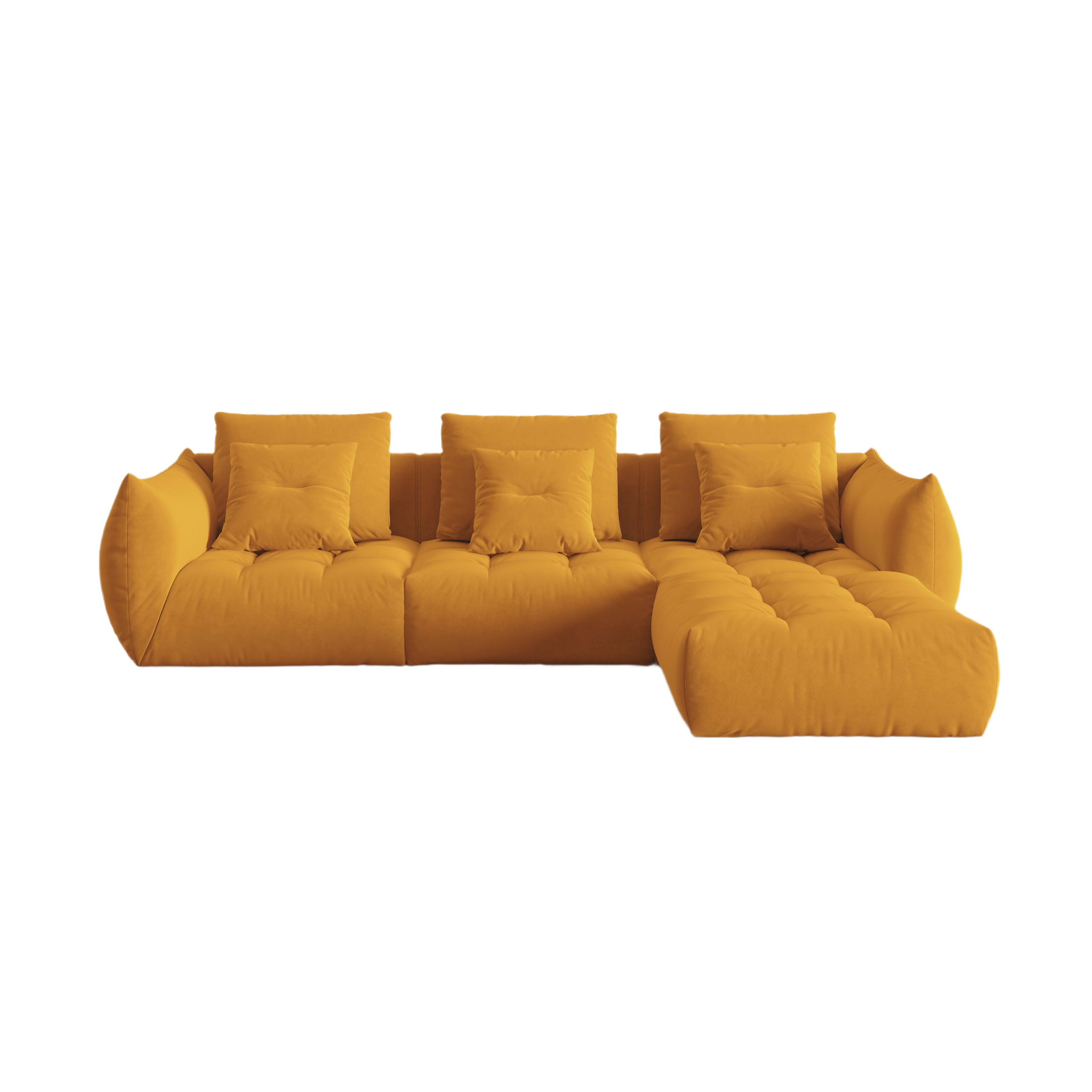 Velvet Modular Sofa, "Bloom", 2 Sitze, Gelb, 332x216x95
In Europa gemacht
