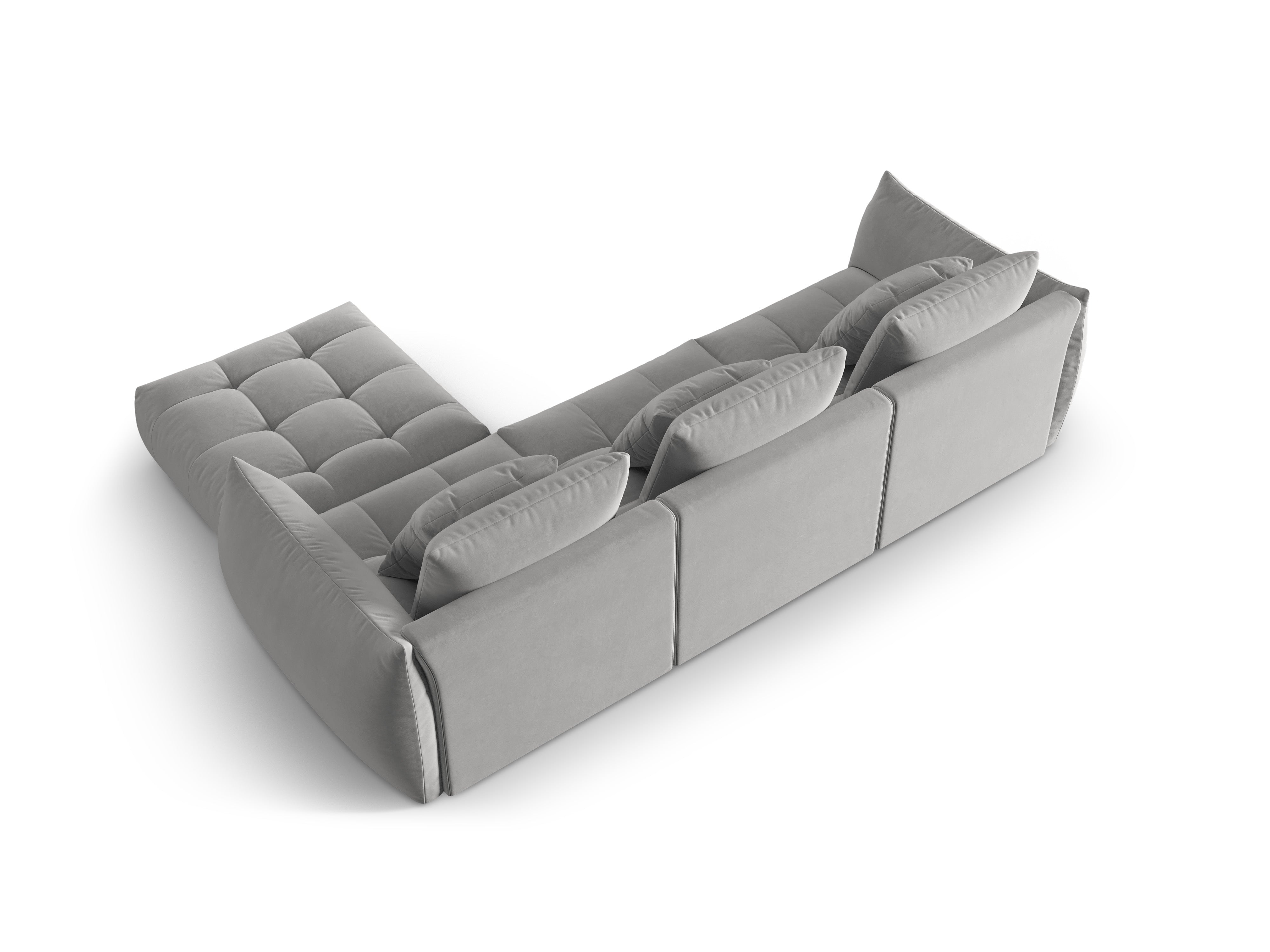 Velvet Modular Sofa, "Bloom", 2 Sitze, Grau, 332x216x95
In Europa gemacht