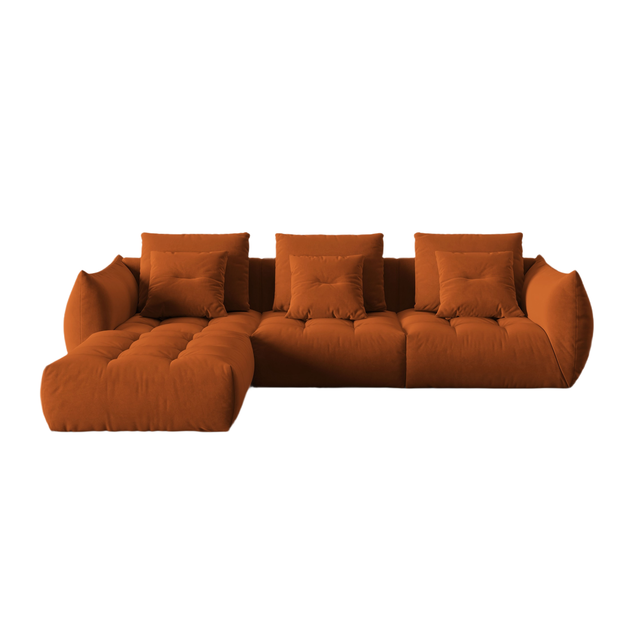 Velvet Modular Sofa, "Bloom", 2 Sitze, Terrakotta, 332x216x95
In Europa gemacht