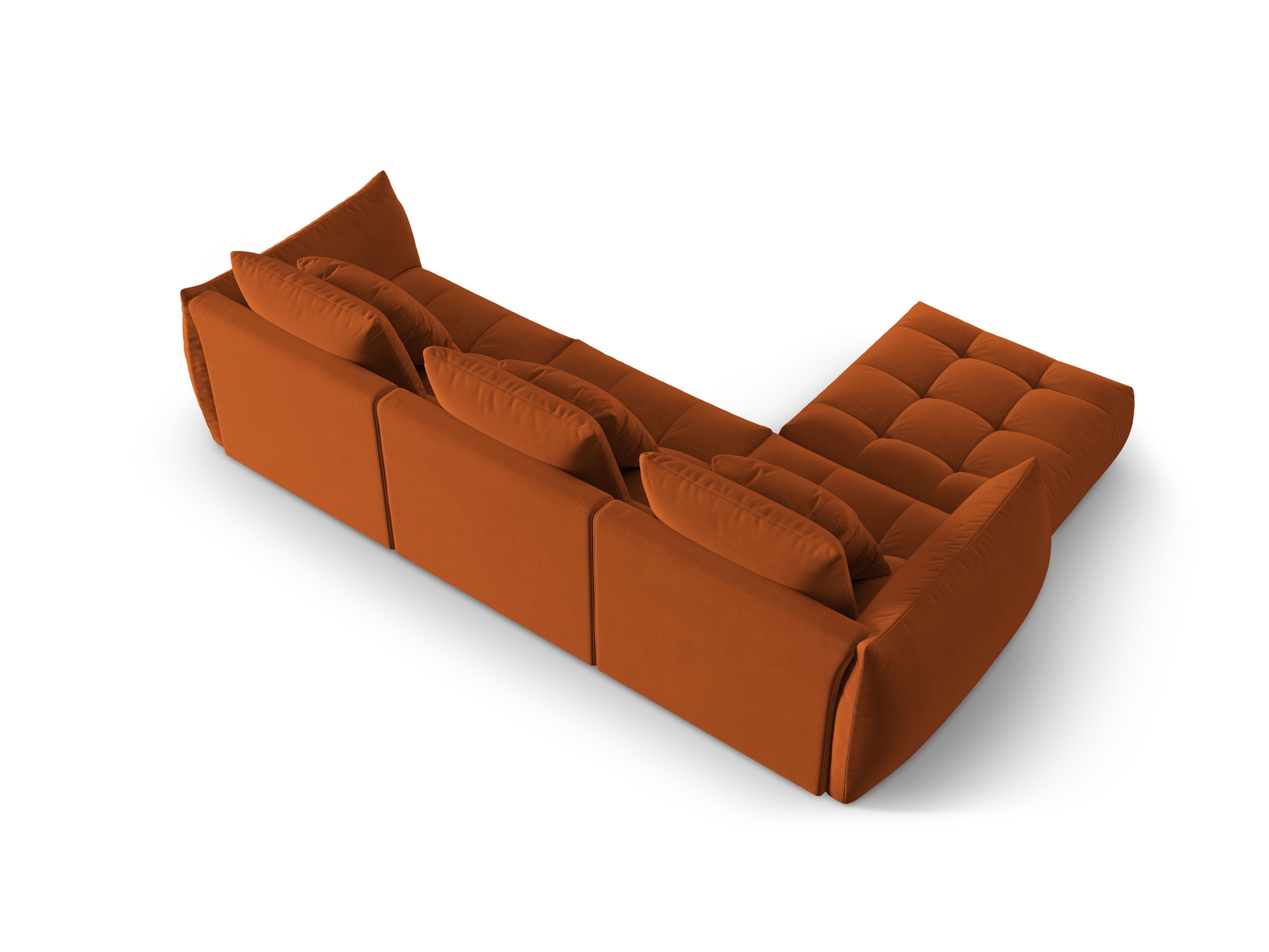 Velvet Modular Sofa, "Bloom", 2 Sitze, Terrakotta, 332x216x95
In Europa gemacht
