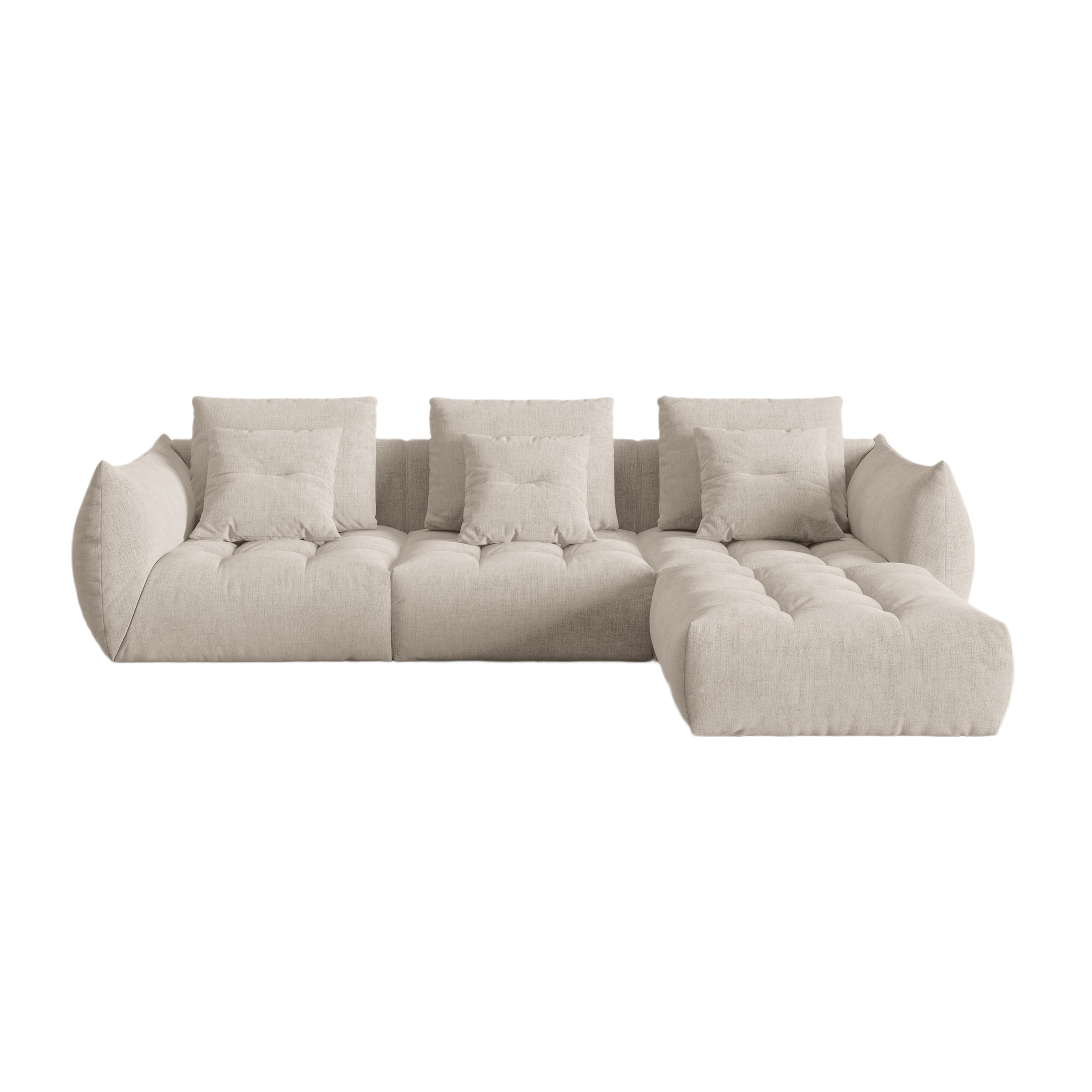 Modulares Sofa, "Bloom", 2 Sitze, dunkles Beige, 332x216x95
In Europa gemacht