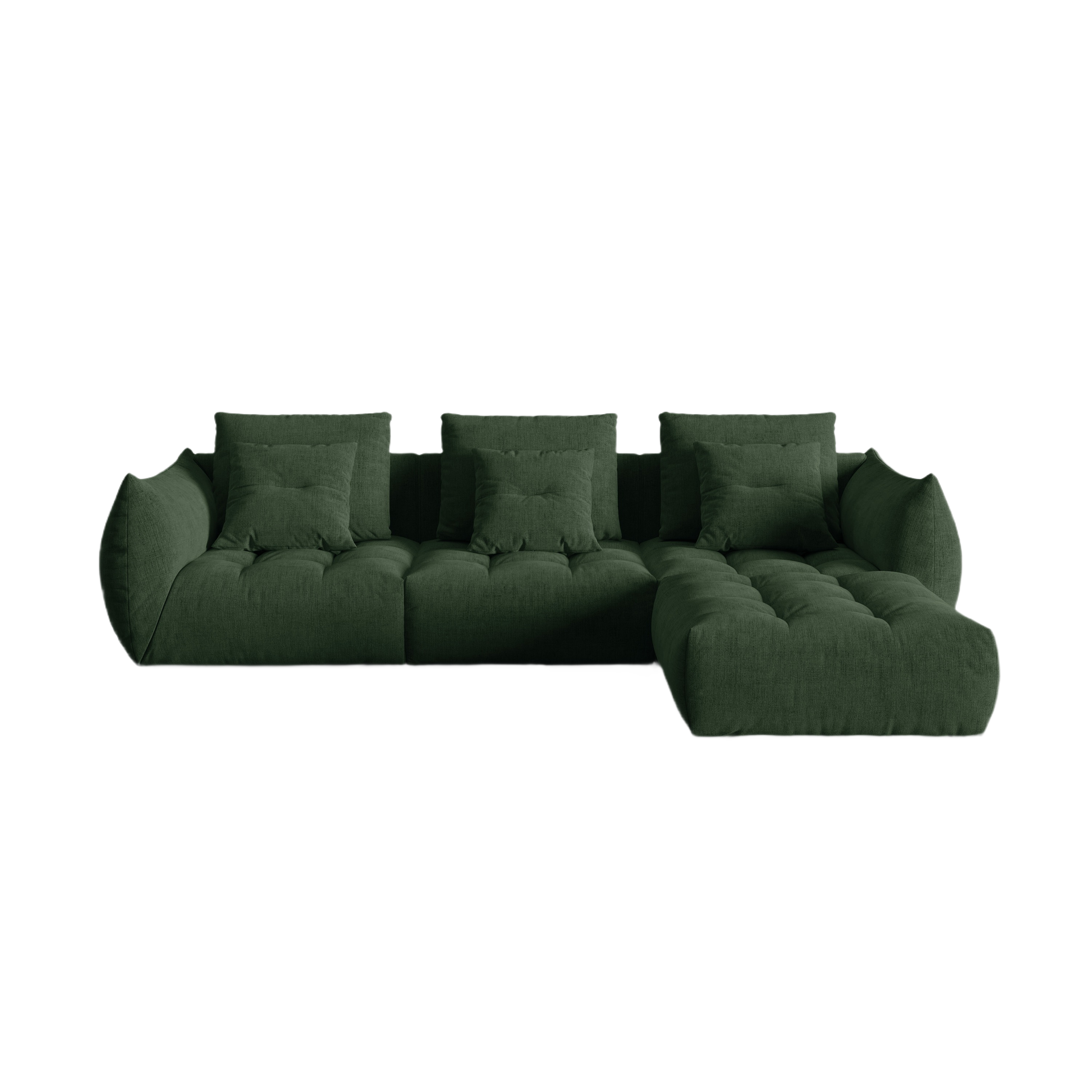 Modular Sofa, "Bloom", 2 Seats, Moss Green, 332x216x95
Made in Europe