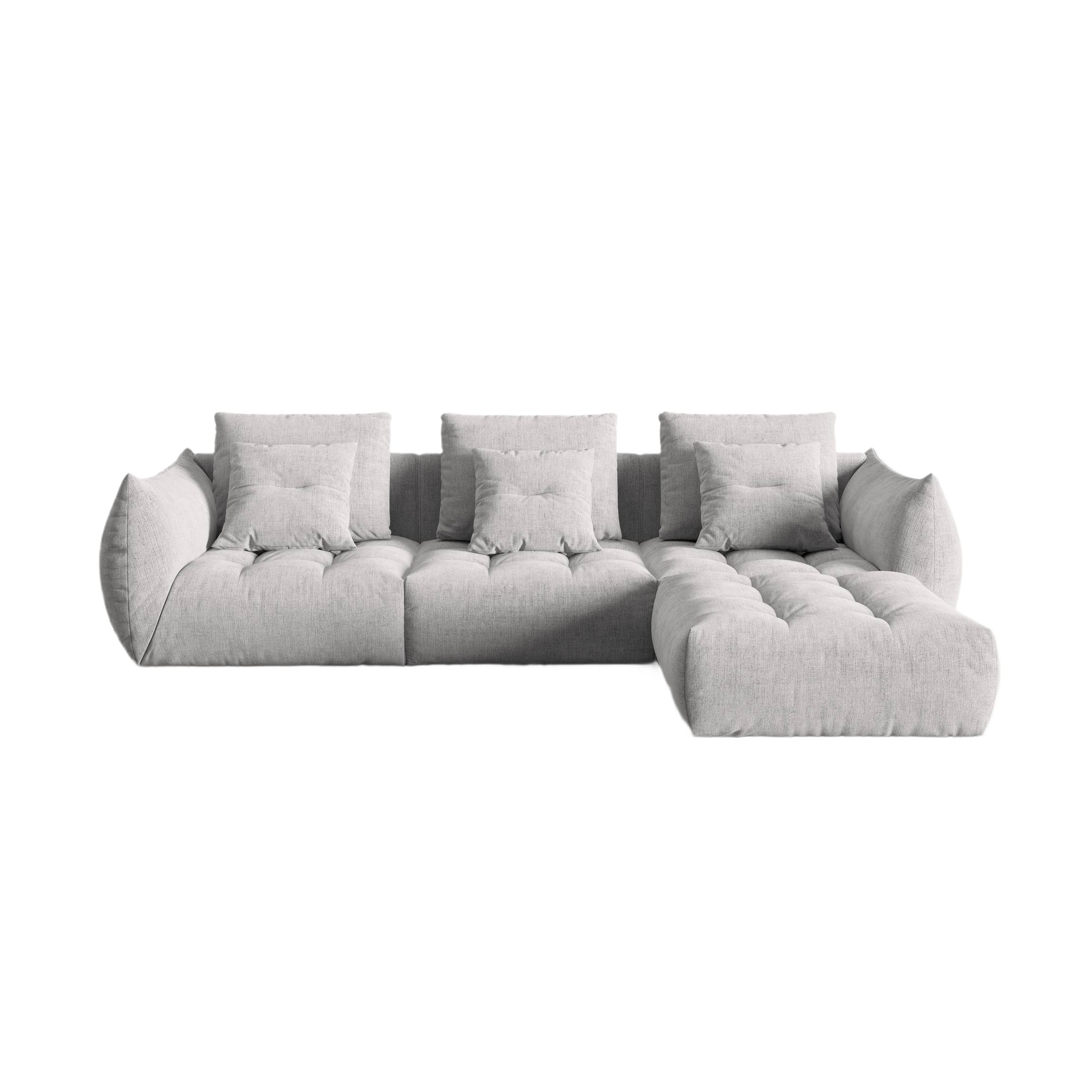 Modulares Sofa, "Bloom", 2 Sitze, Silber, 332x216x95
In Europa gemacht