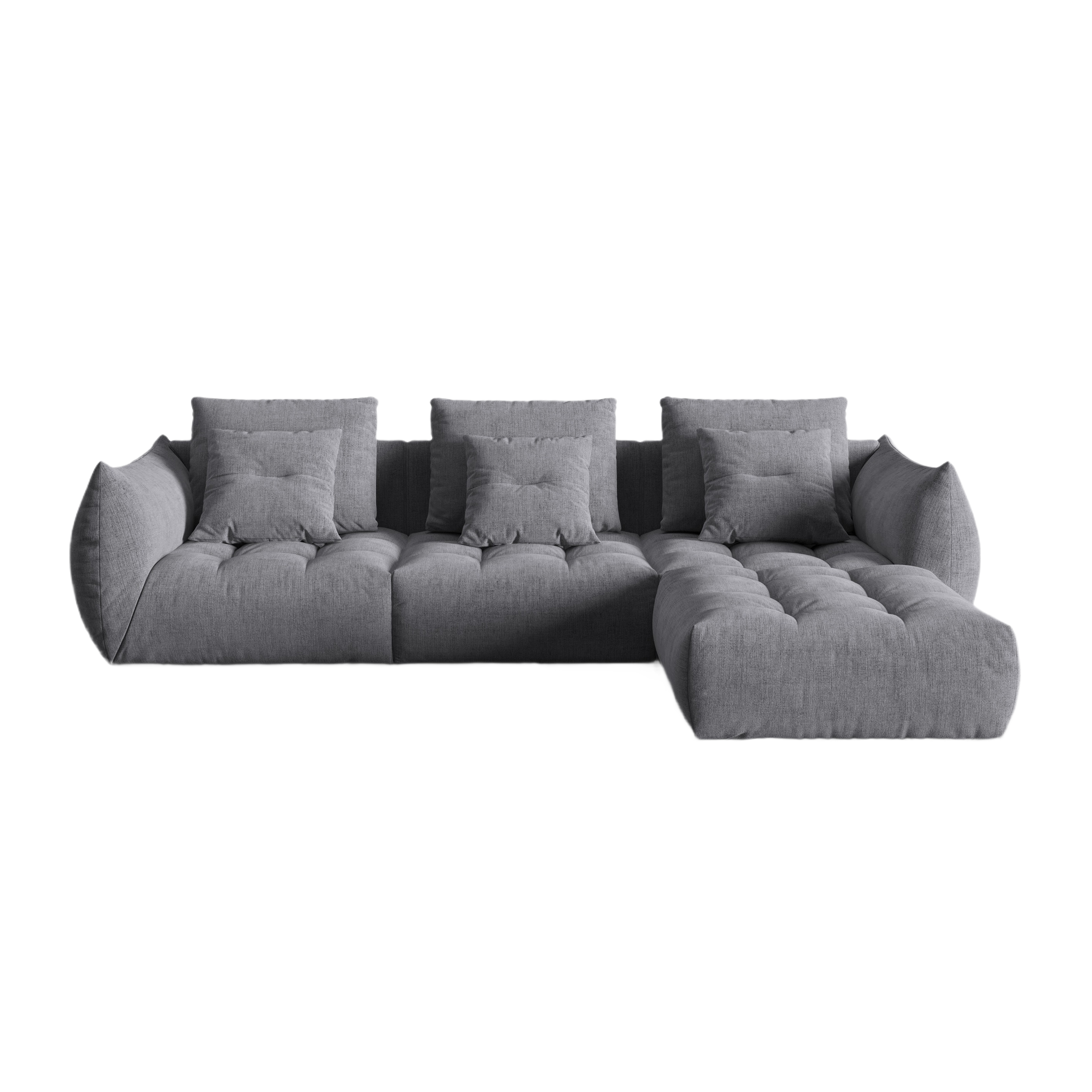 Modular Sofa, "Bloom", 2 Seats, Gray, 332x216x95
Made in Europe