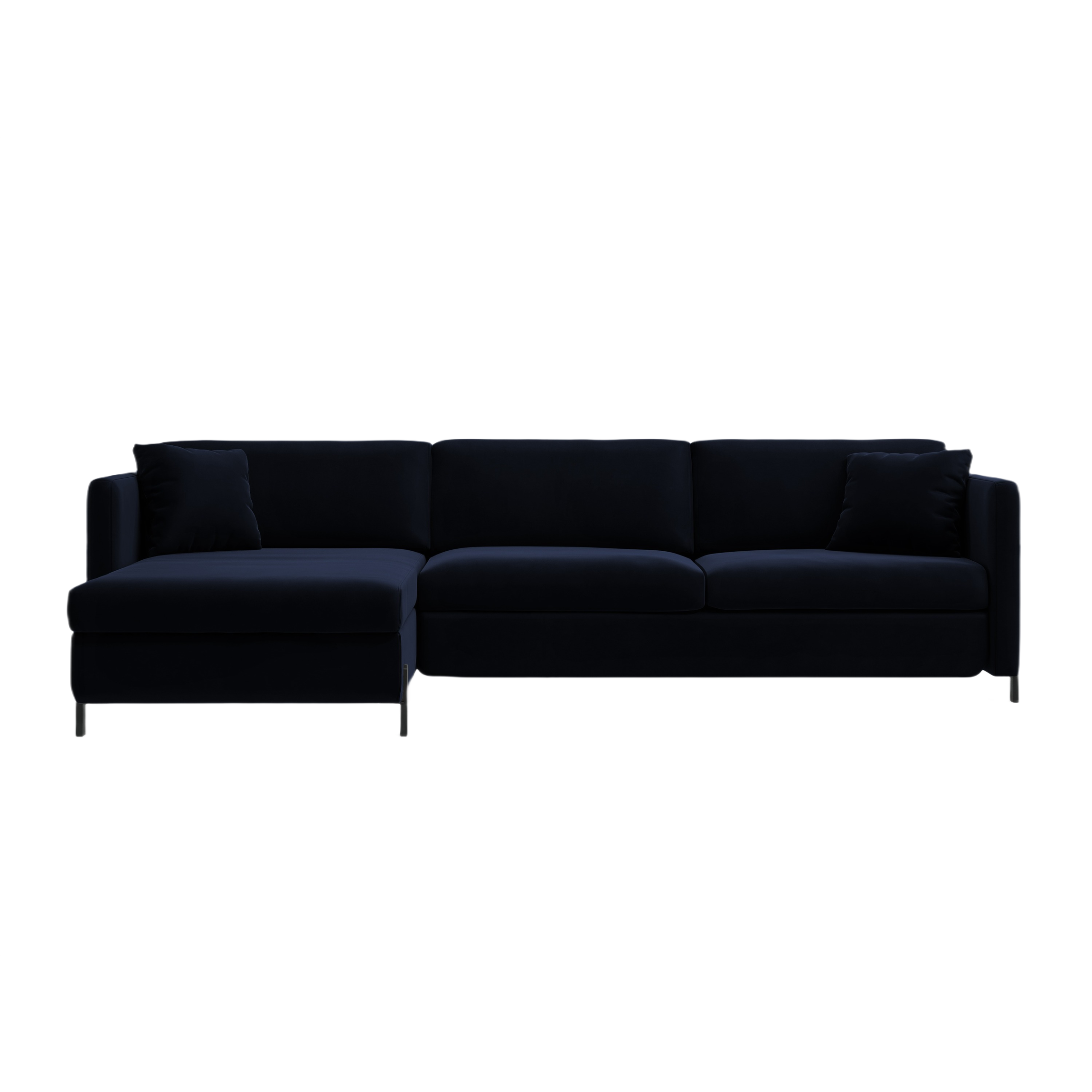 Velvet Linksecke Sofa mit Bettfunktion, "Gloria", 5 Sitze, Royal Blue, 280x170x80
In Europa gemacht
