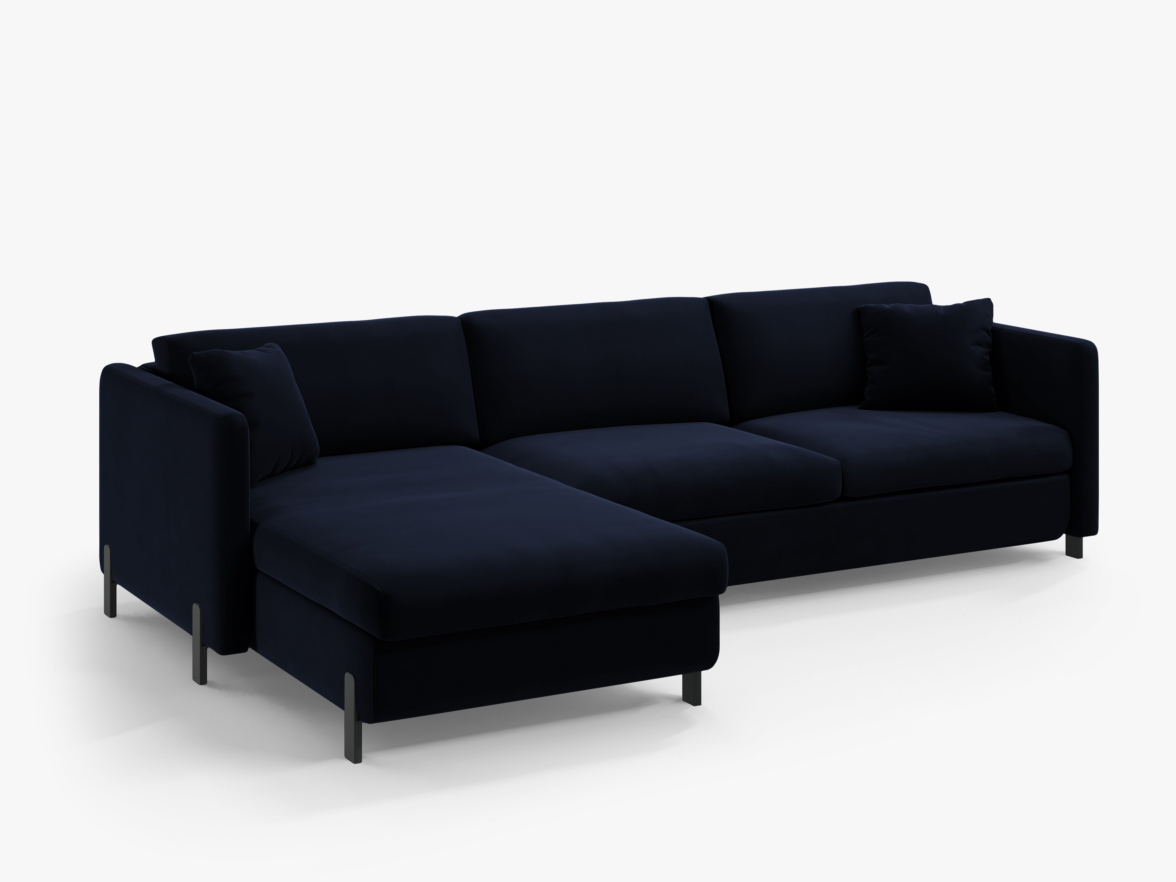Velvet Linksecke Sofa mit Bettfunktion, "Gloria", 5 Sitze, Royal Blue, 280x170x80
In Europa gemacht