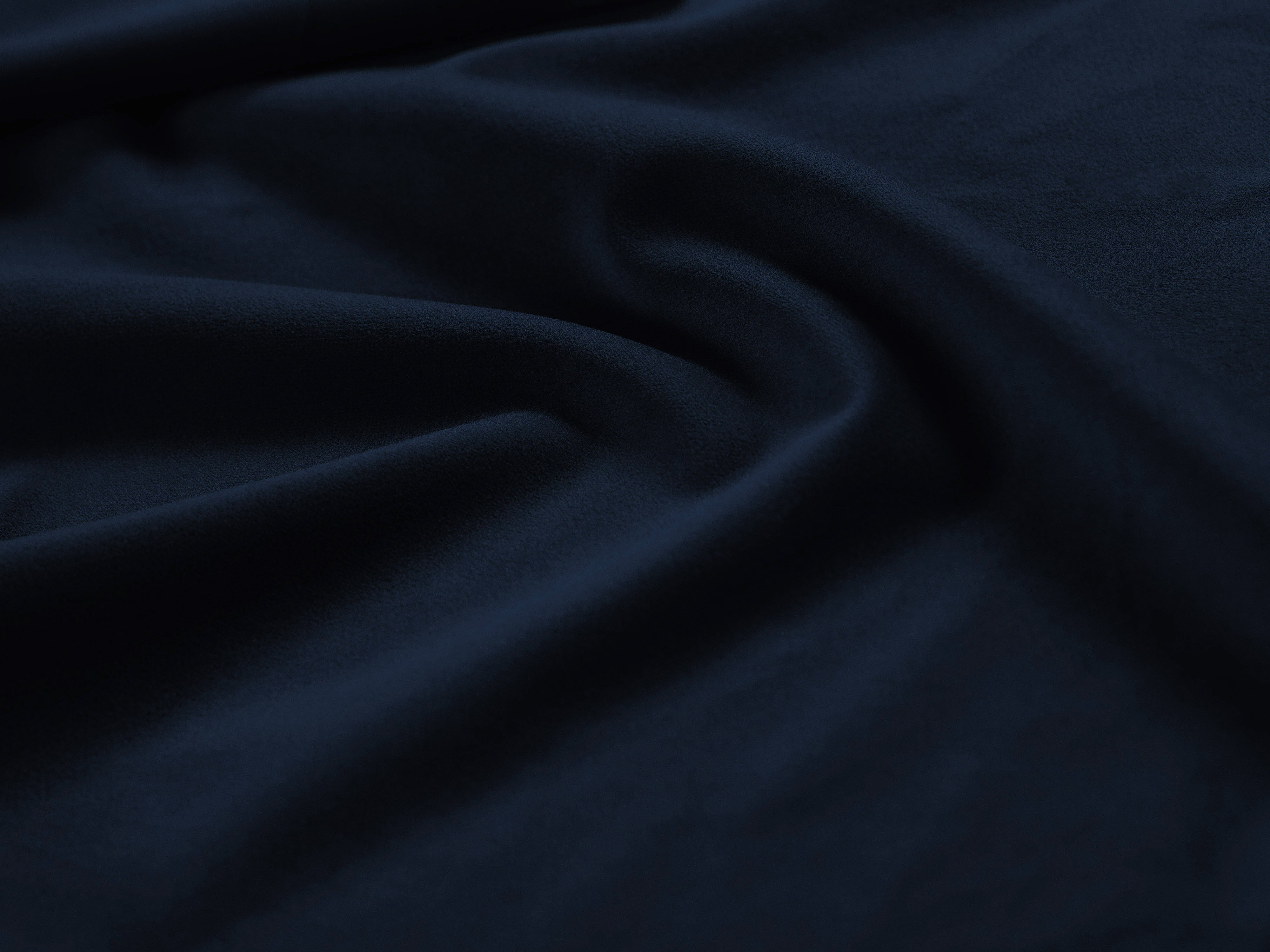 Left-facing velvet corner sofa with sleeping function PUMA royal blue