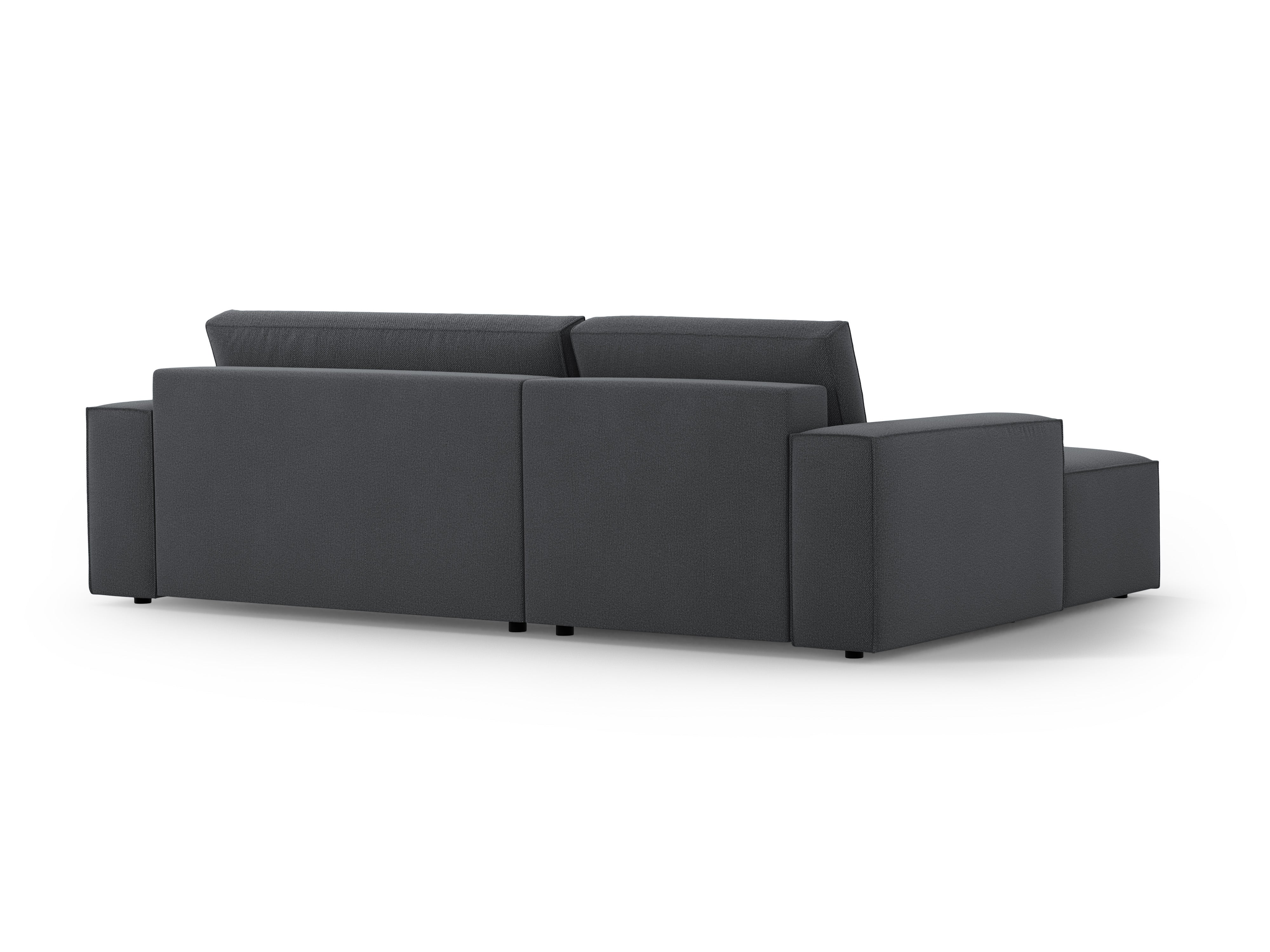 Ecksofa links mit Schlaffunktion JODIE dunkelgrau