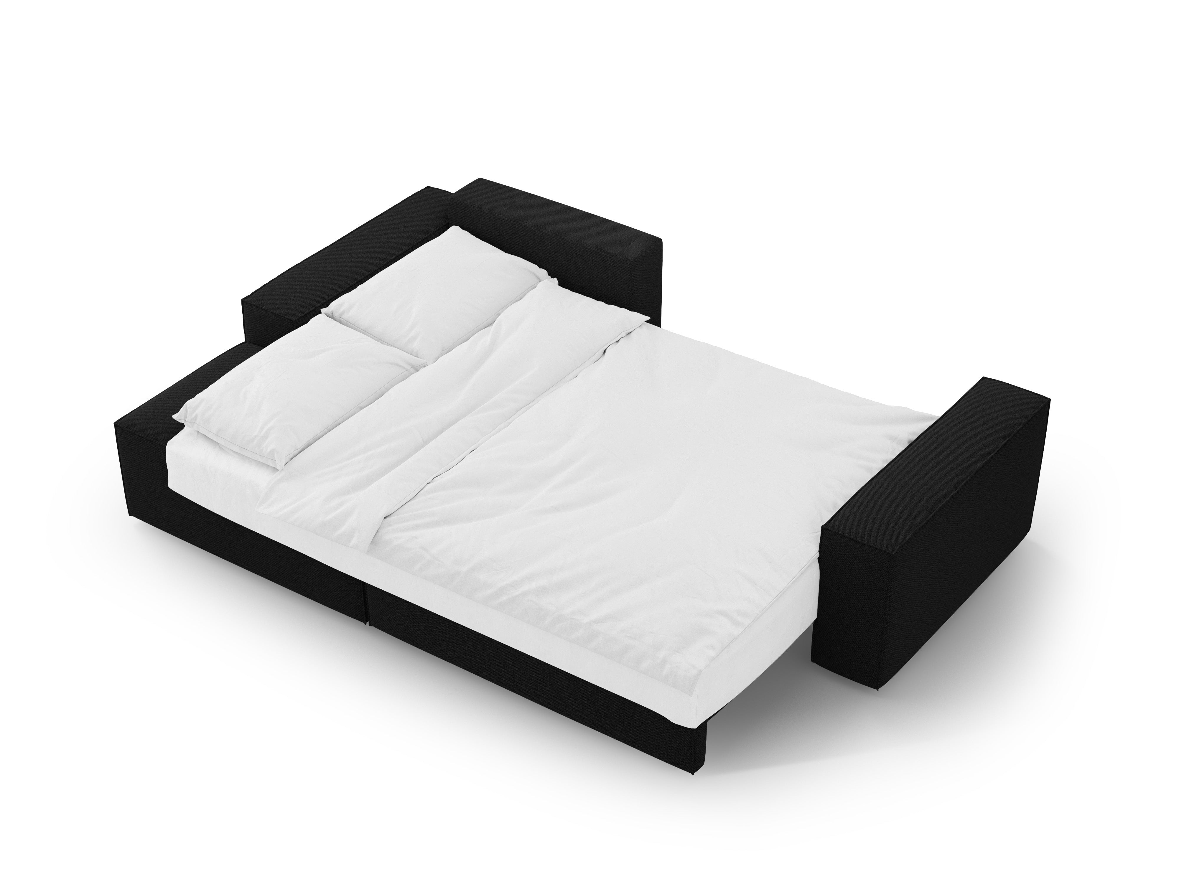 Ecksofa links mit Schlaffunktion JODIE schwarz