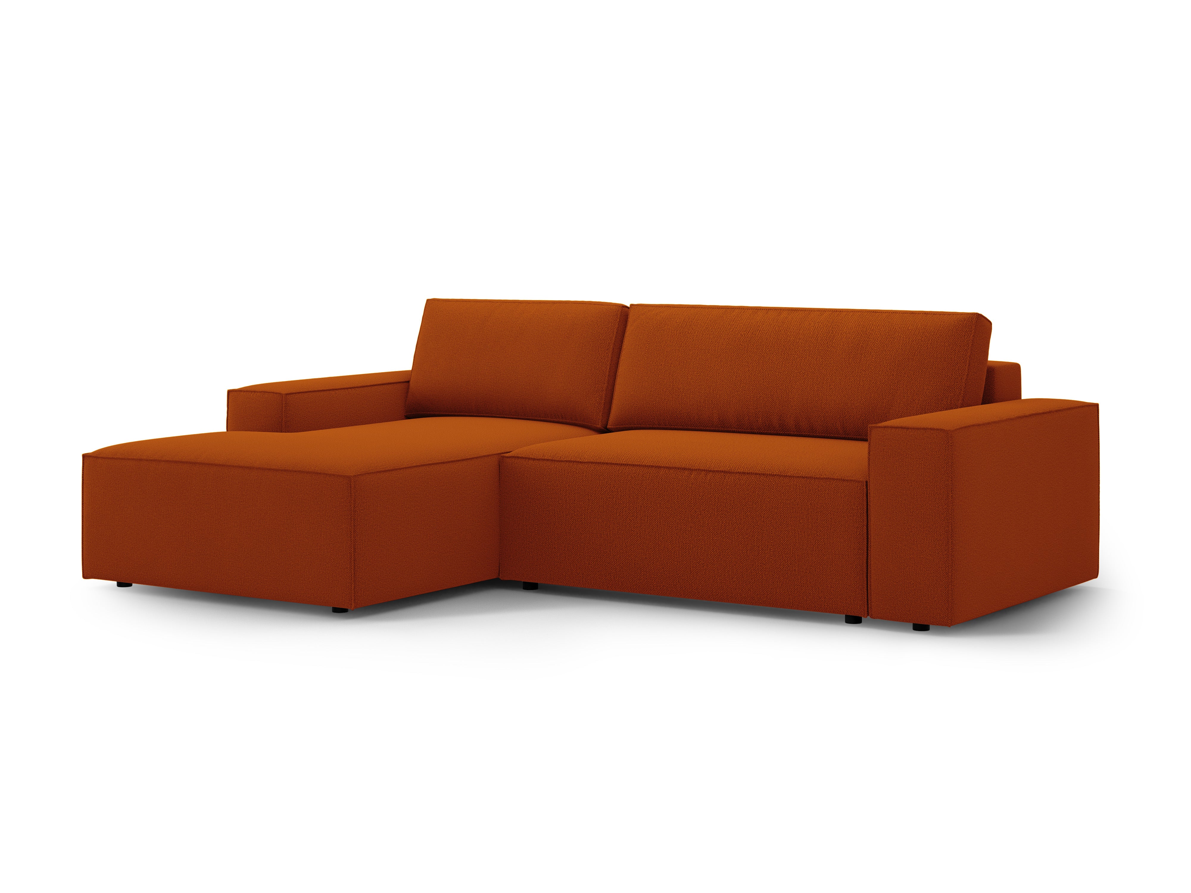 Ecksofa links mit Schlaffunktion JODIE terrakotta