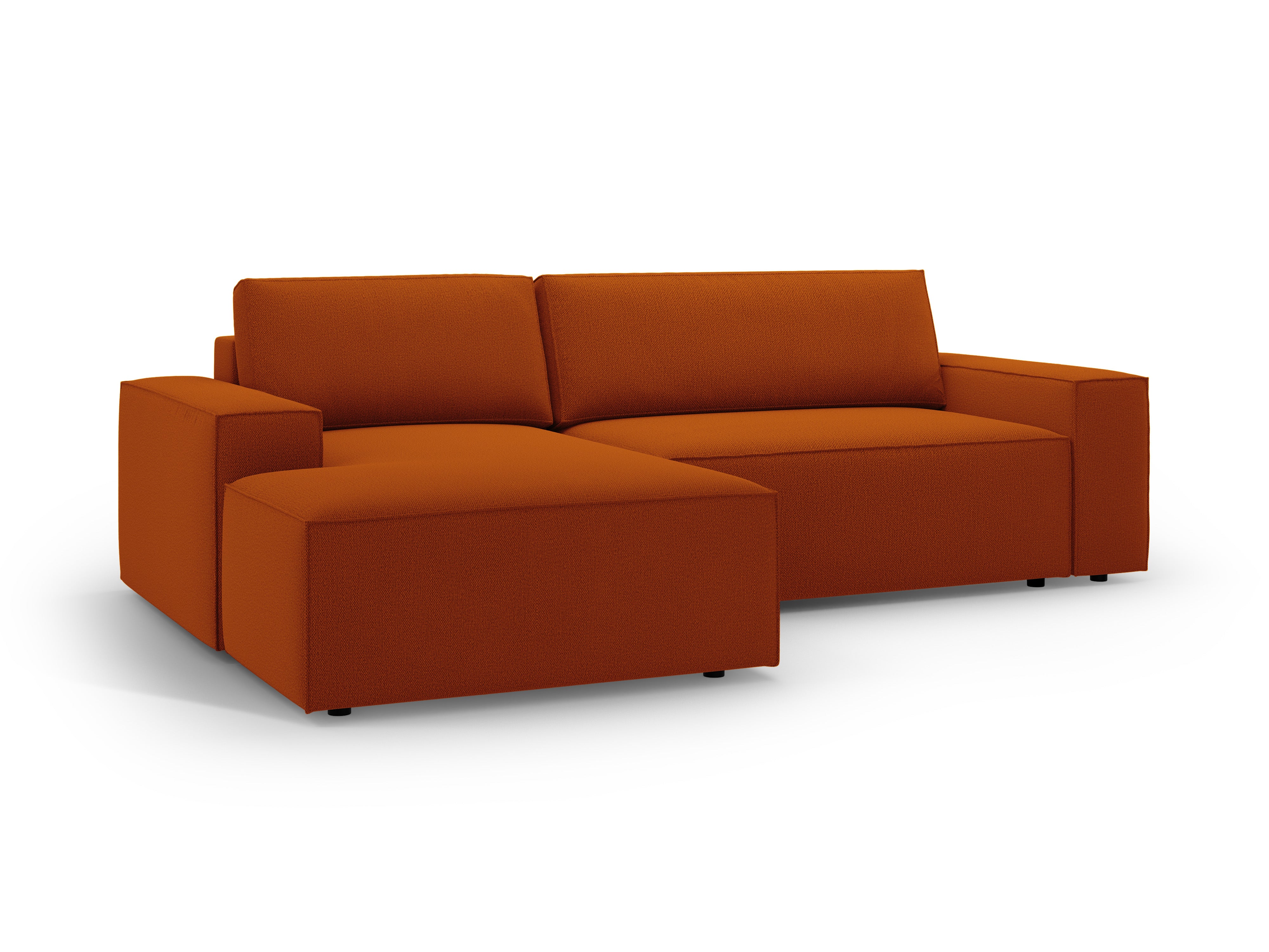 Ecksofa links mit Schlaffunktion JODIE terrakotta
