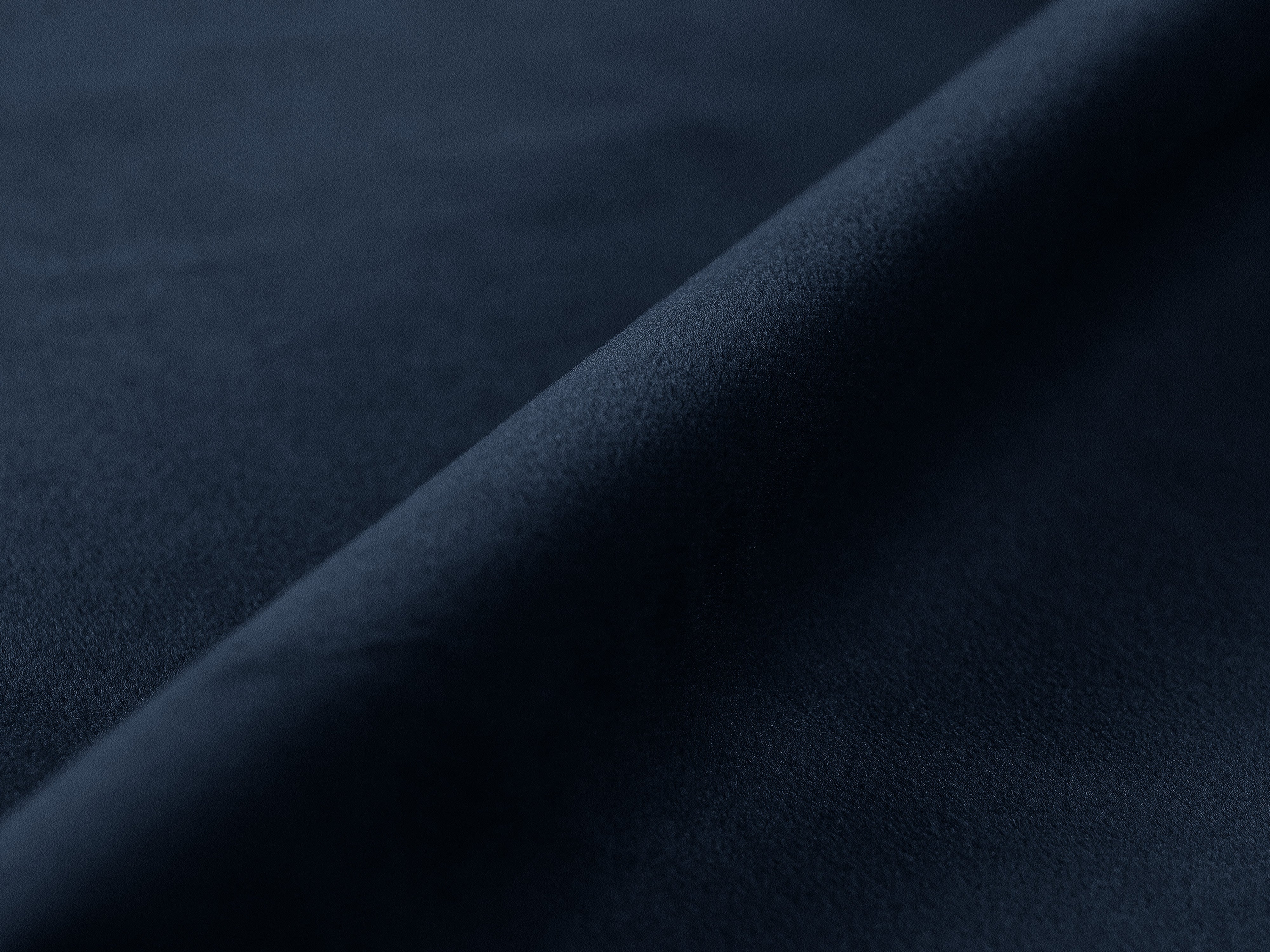 Left-facing velvet corner sofa for 3 people with sleeping function VICTOR navy blue