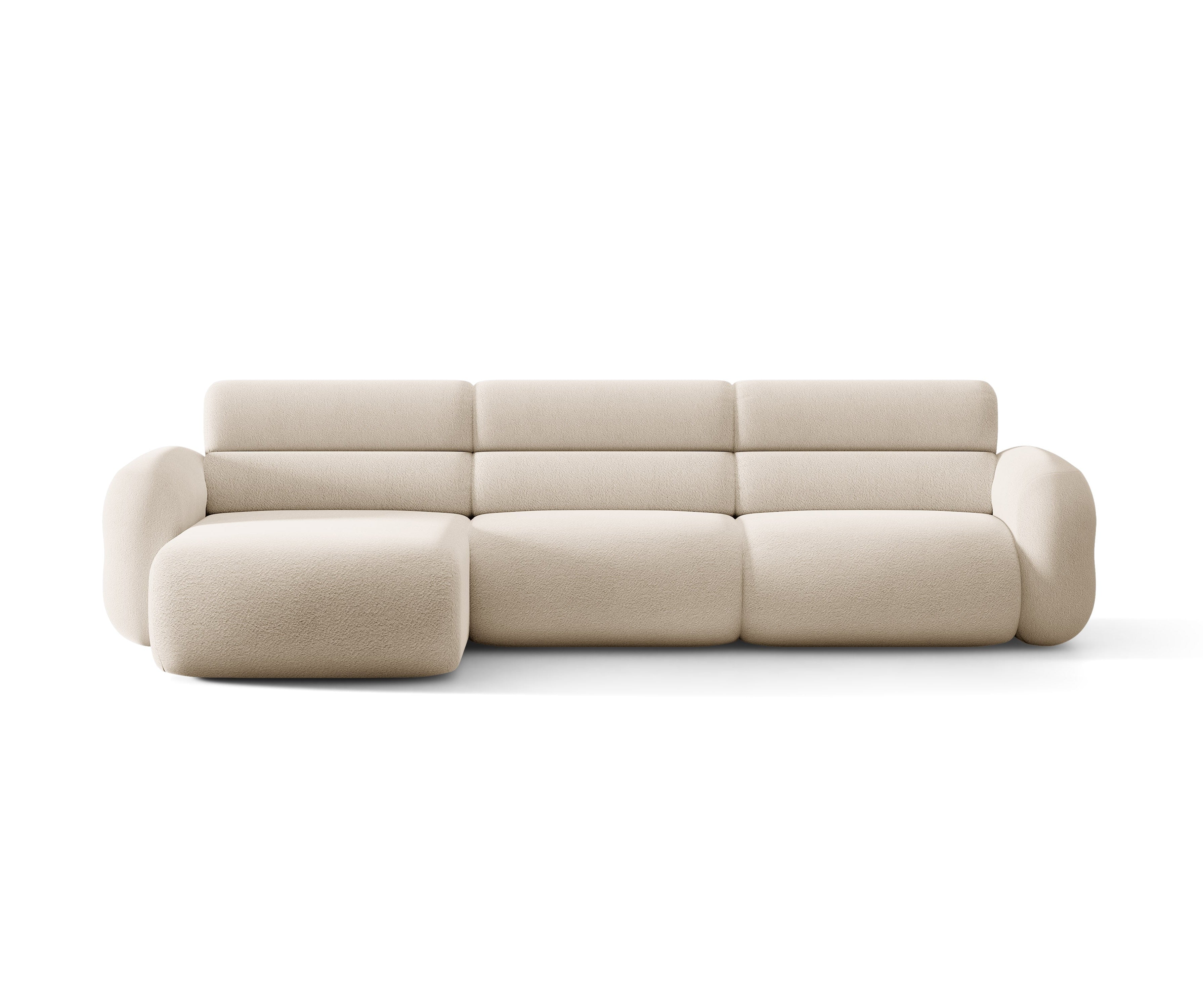 Linker NEO Ecksofa in beigem Boucle