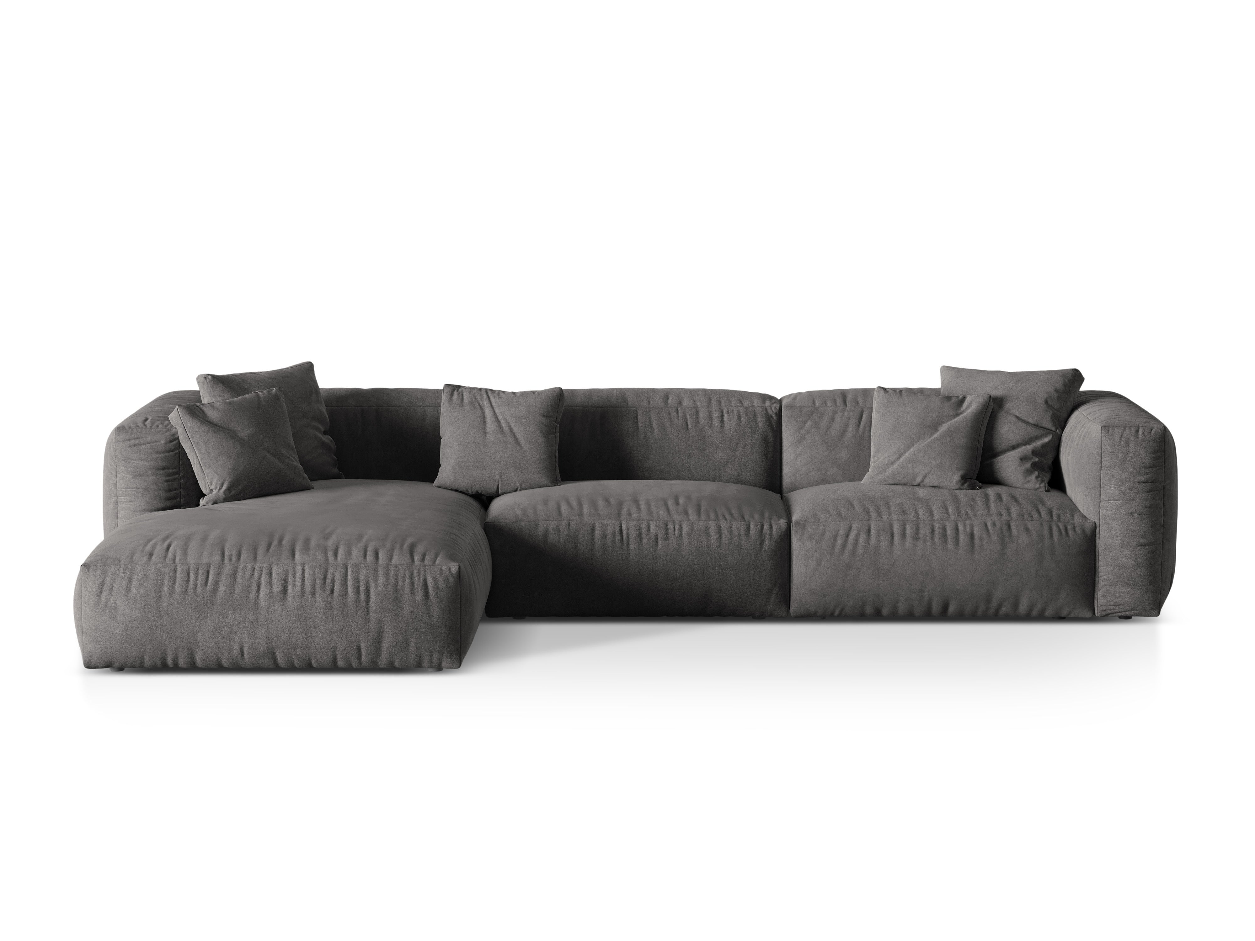 Linkshänder Velvet 3-Person Grey Ecke
