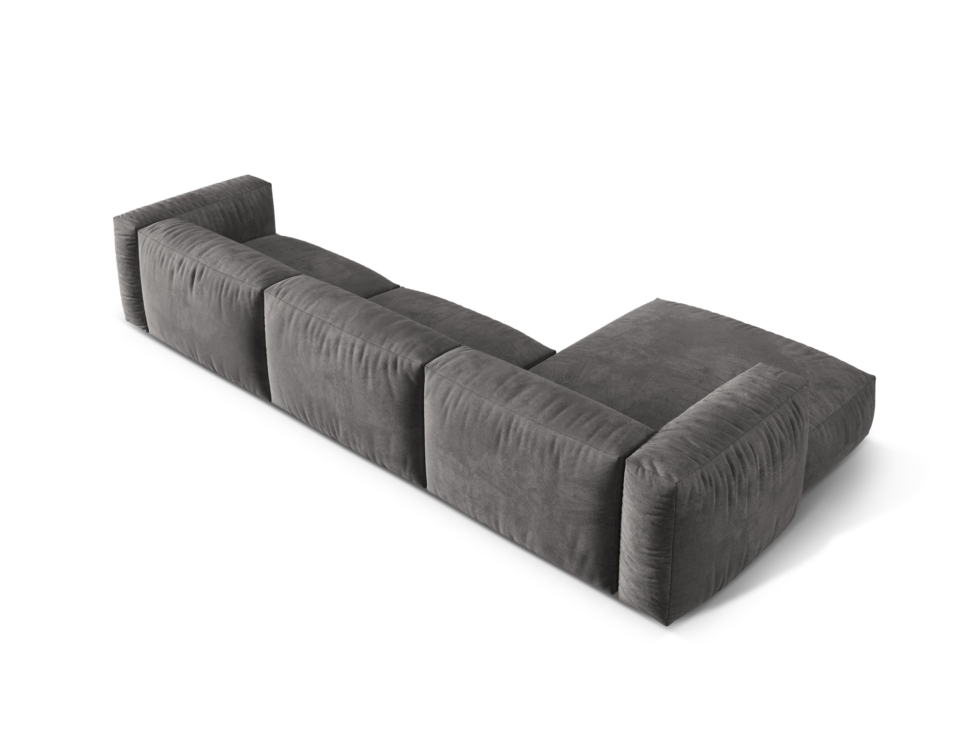 Linkshänder Velvet 3-Person Grey Ecke