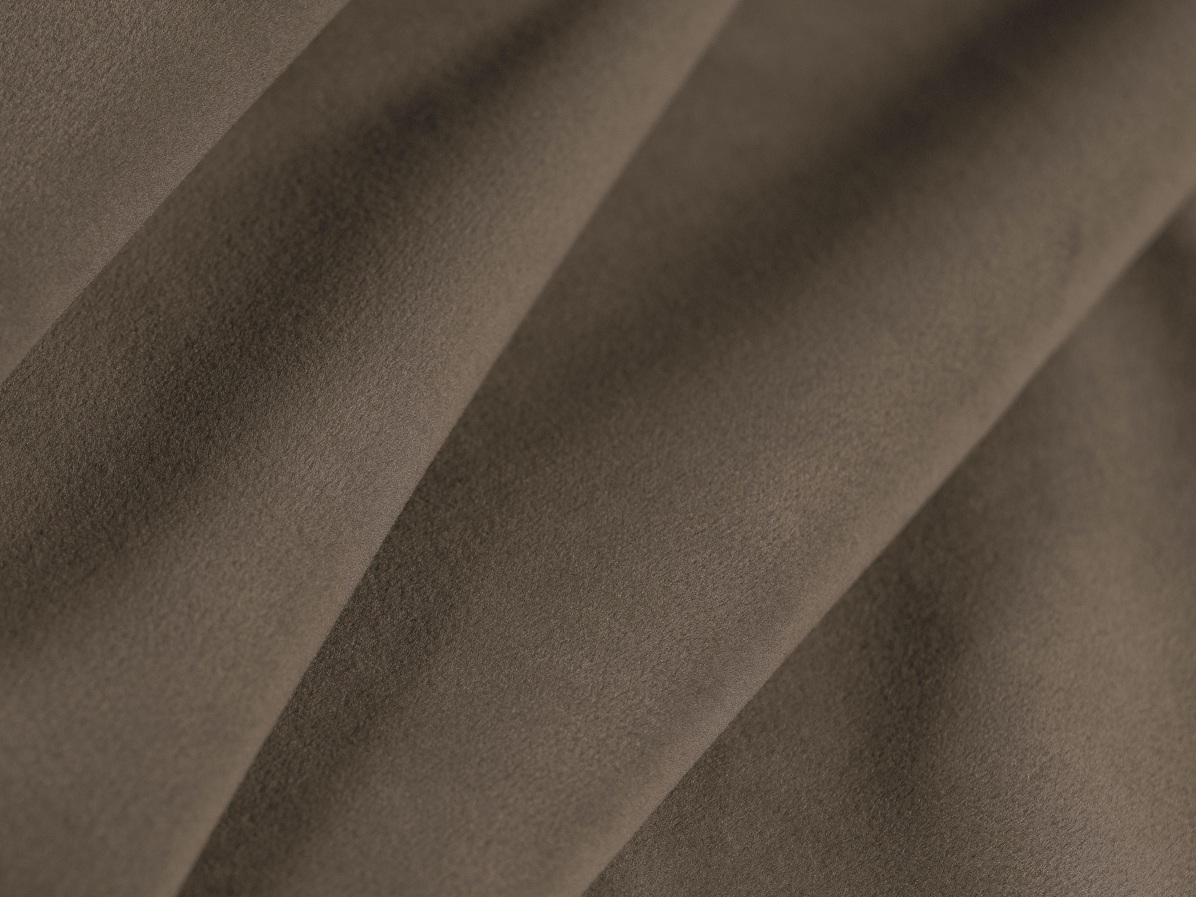 Samt-Ecksofa rechts LISA hellbraun