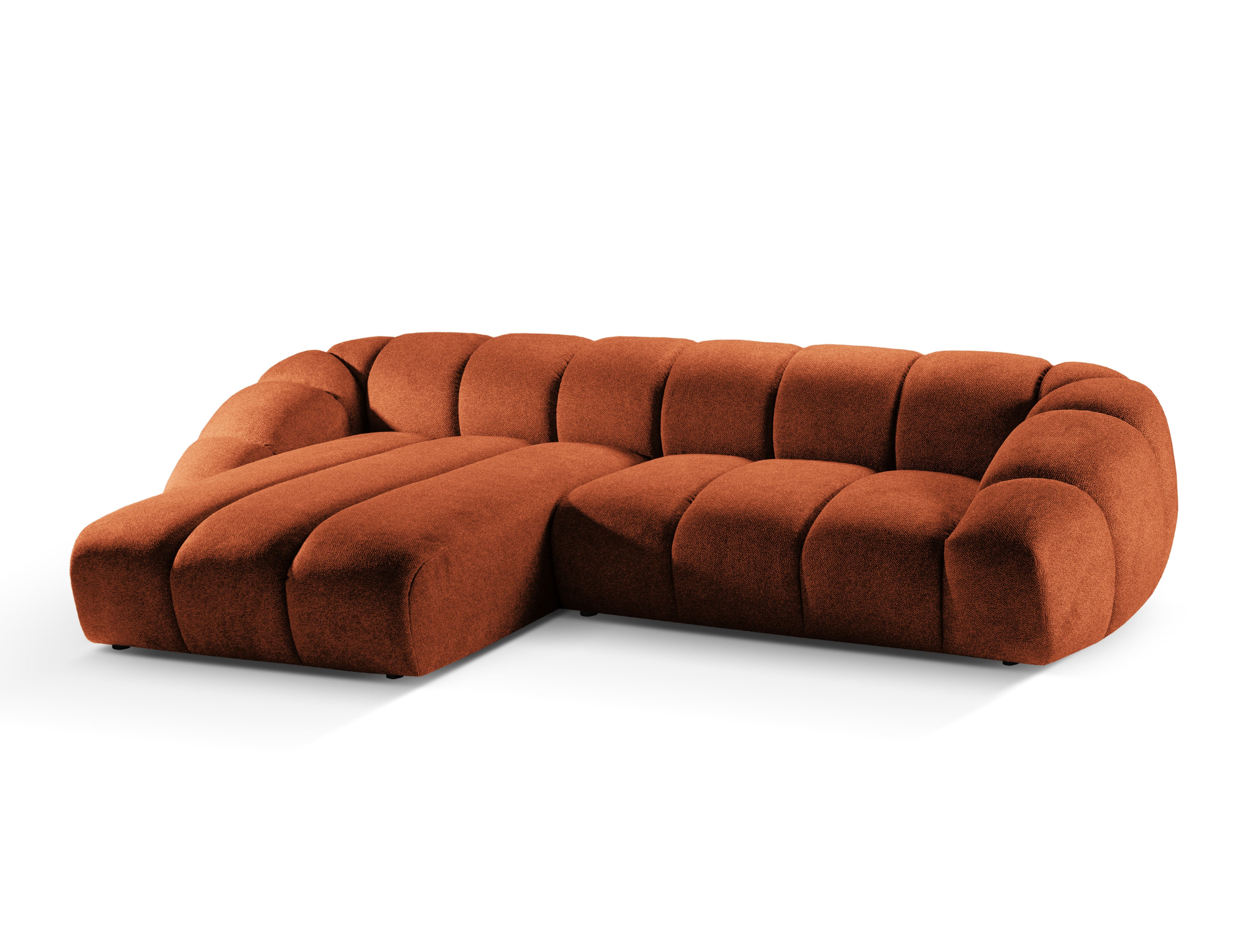 Velvet Linksecke Sofa, "Diana", 4 Sitze, Terrakotta, 334x182x72
In Europa gemacht