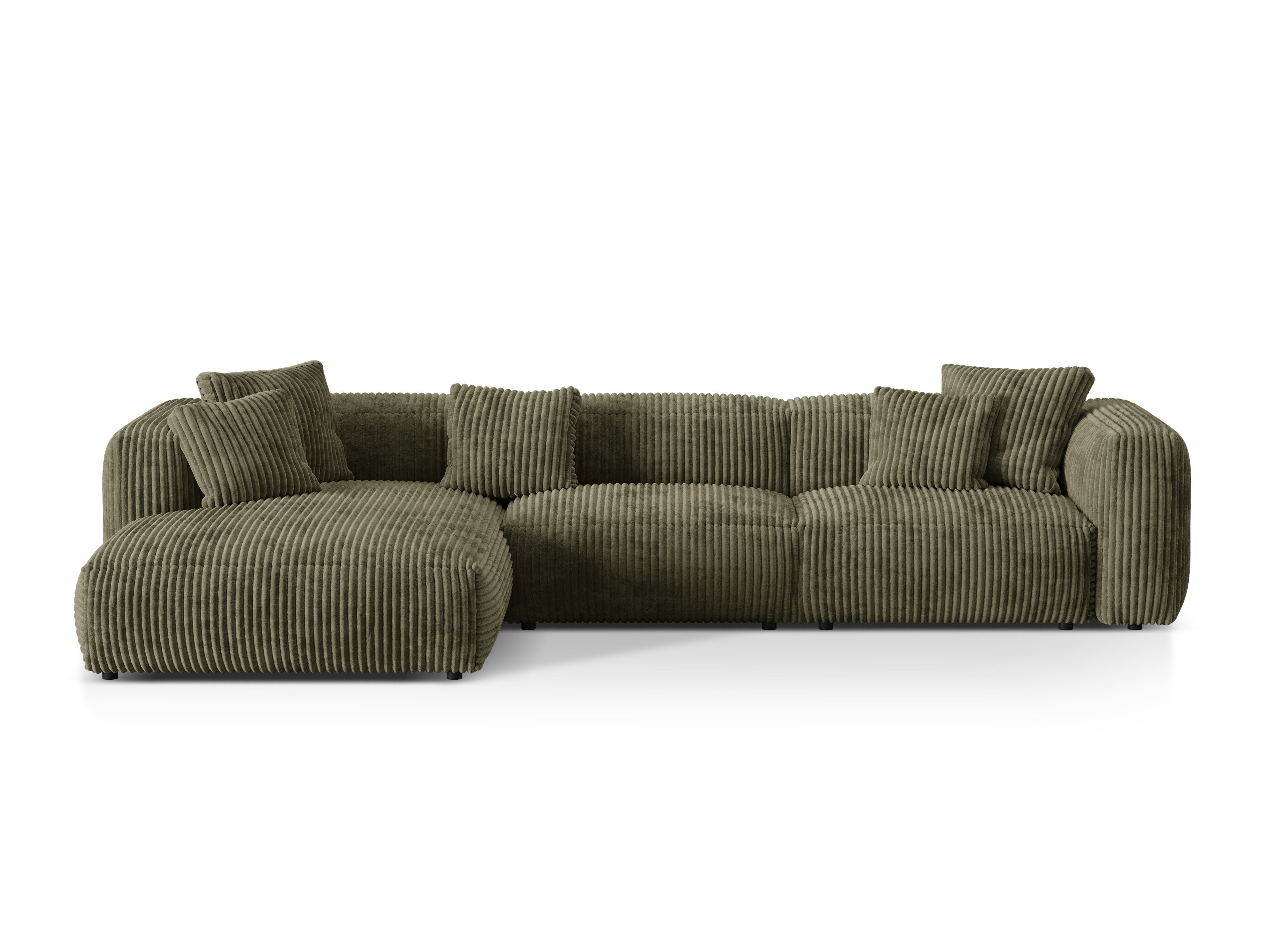 Left-handed 3-person corner Martina Green Corduroy