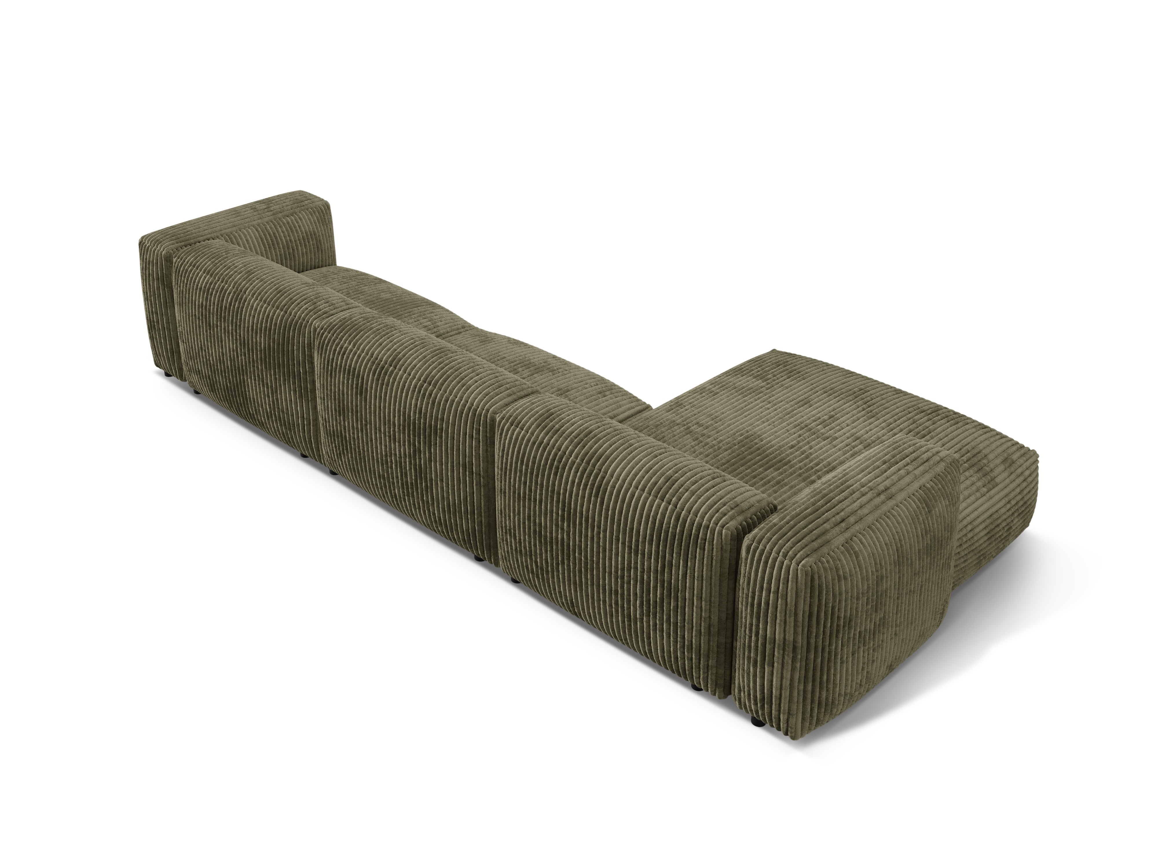 Left-handed 3-person corner Martina Green Corduroy