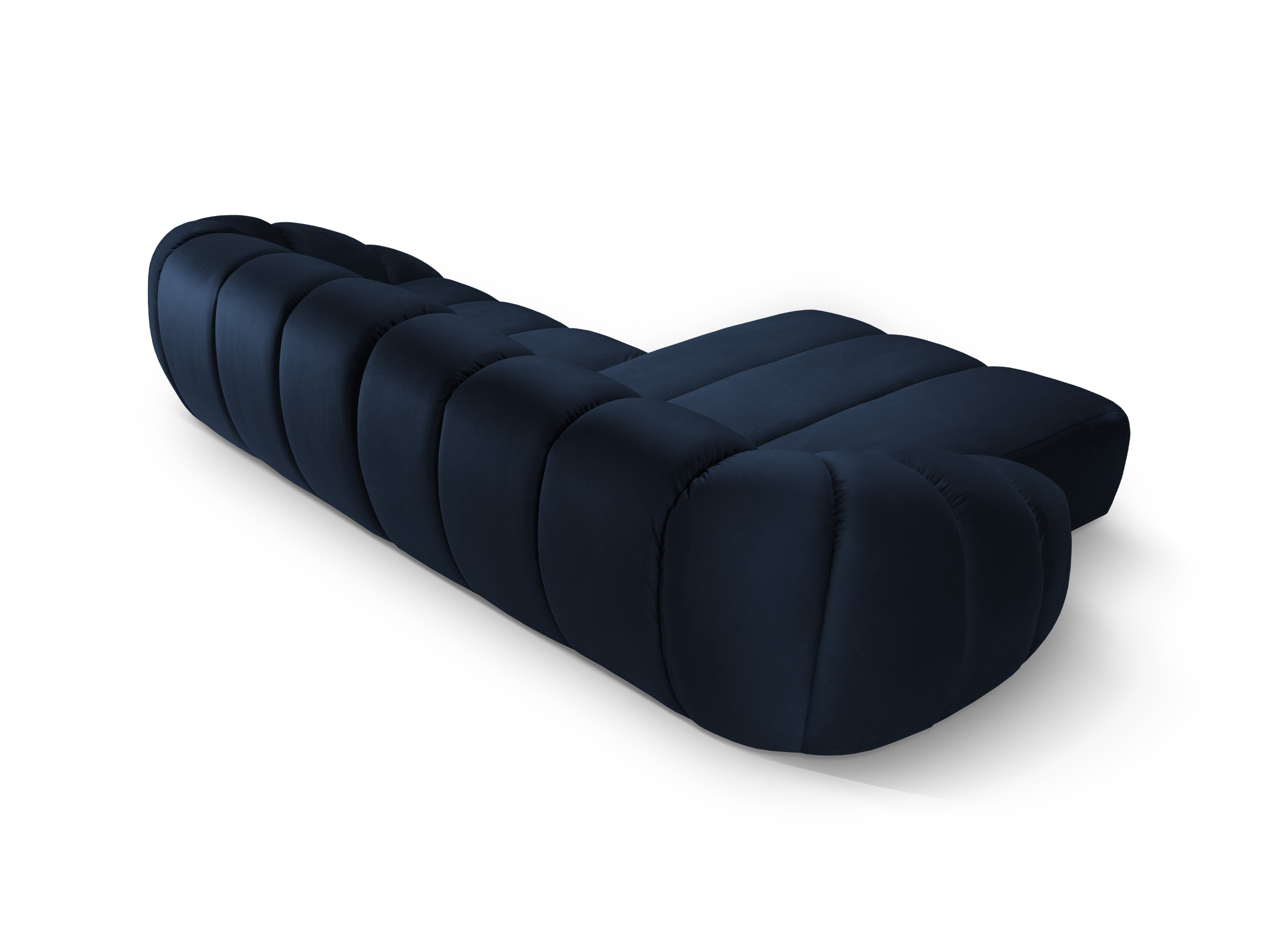 Velvet Left Corner Sofa, "Diana", 4 Seats, Royal Blue, 334x182x72
Made in Europe