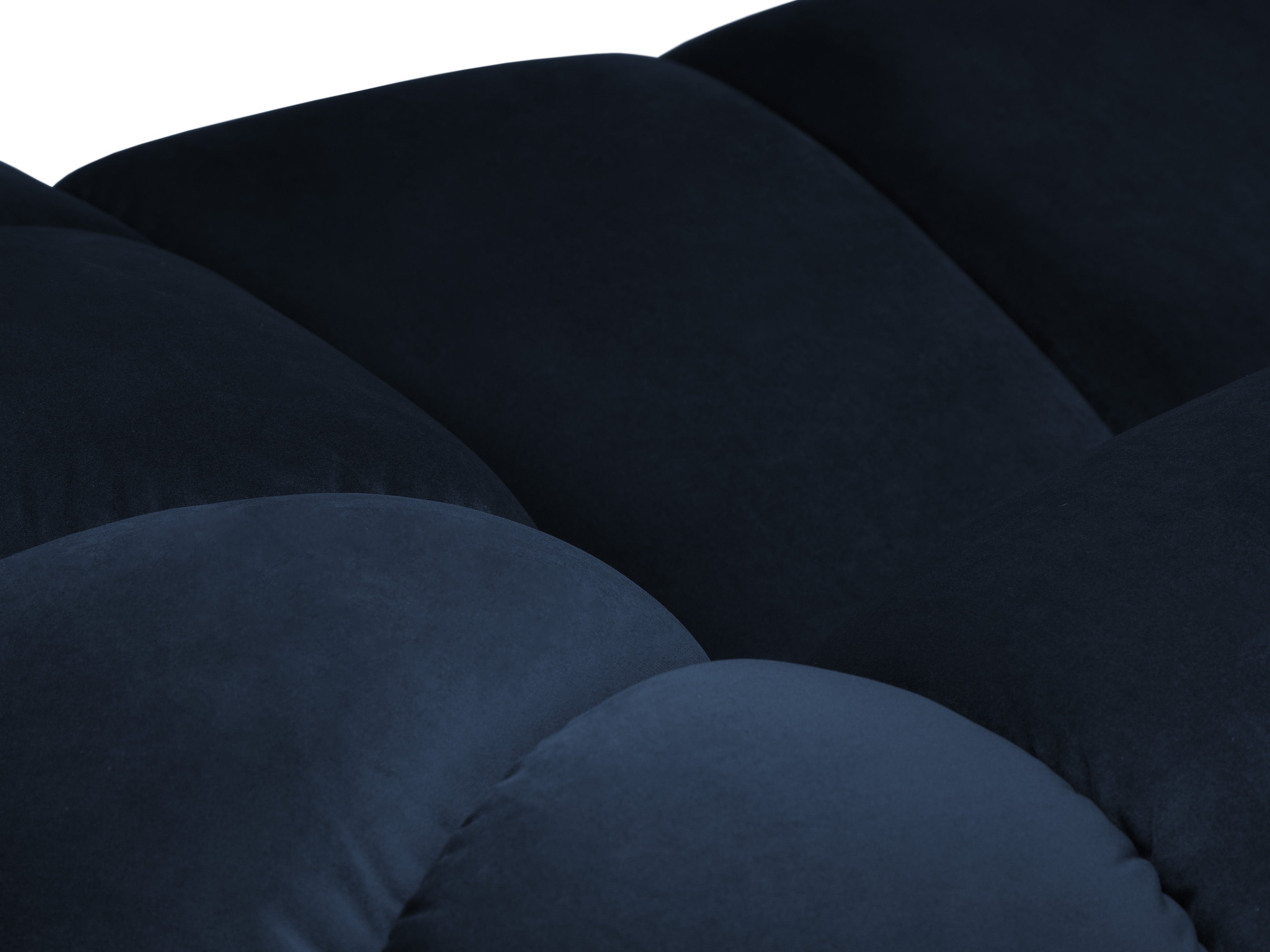 Velvet Left Corner Sofa, "Diana", 4 Seats, Royal Blue, 334x182x72
Made in Europe