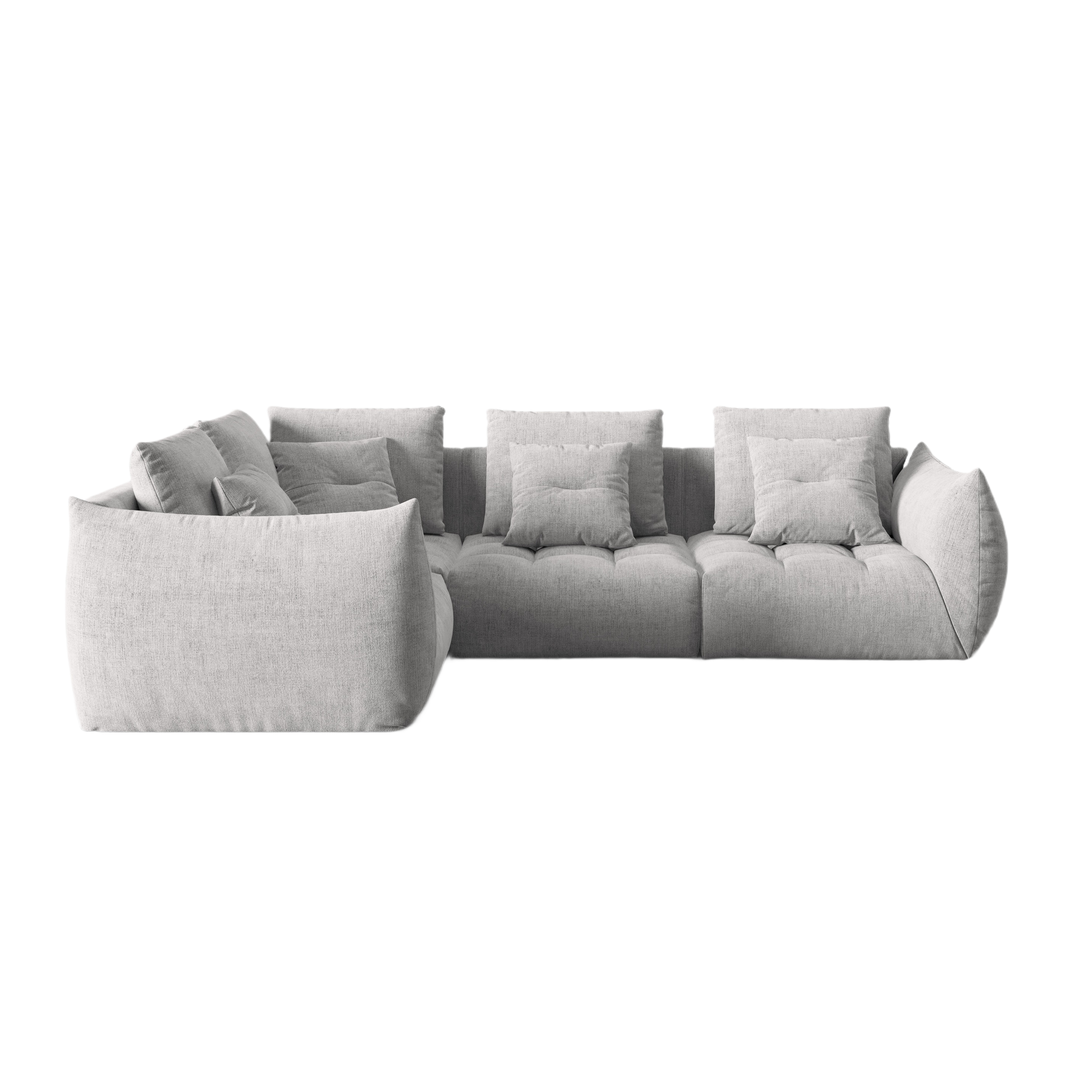 Modulares linke Ecksofa, "Bloom", 3 Sitze, Silber, 316x216x95
In Europa gemacht