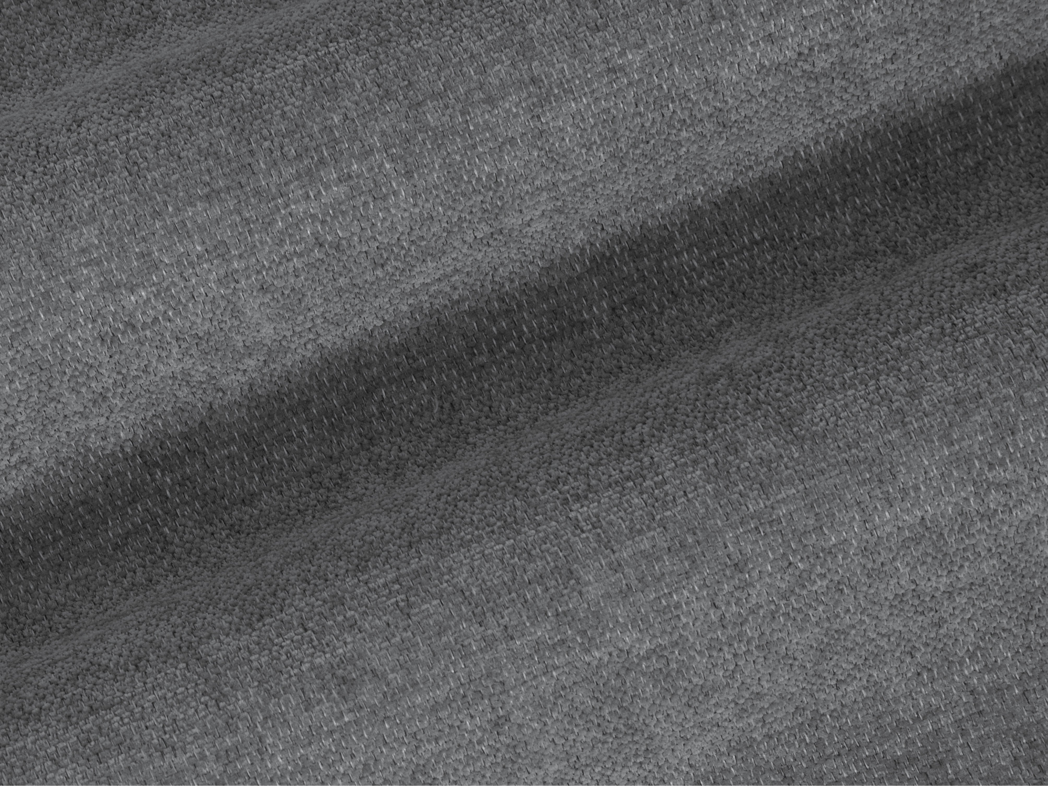 Linke L-förmige Eckcouch BEMY in grauem Chenille