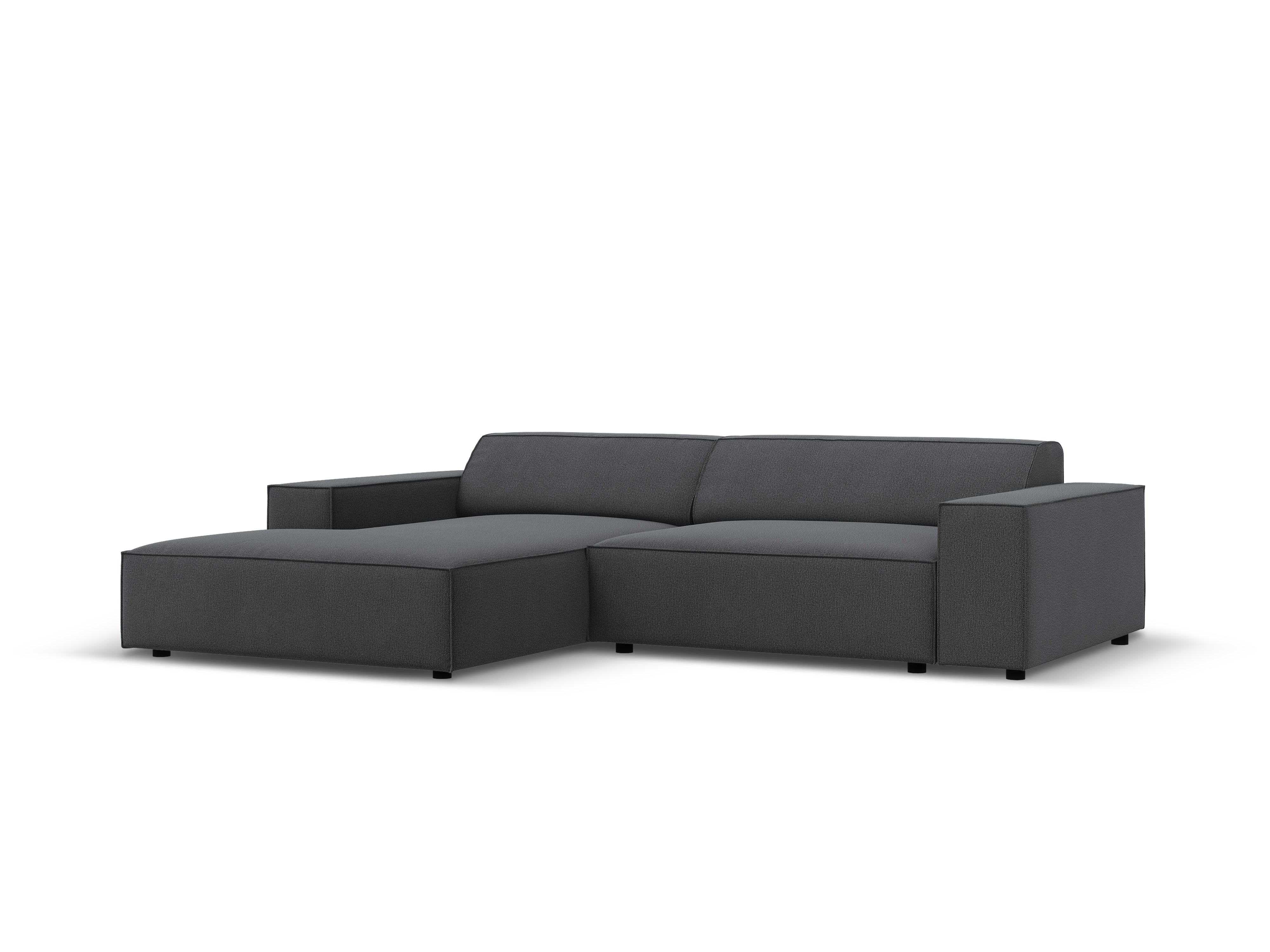 Linksseitige 3-Sitzer-Eckcouch JODIE in Grau