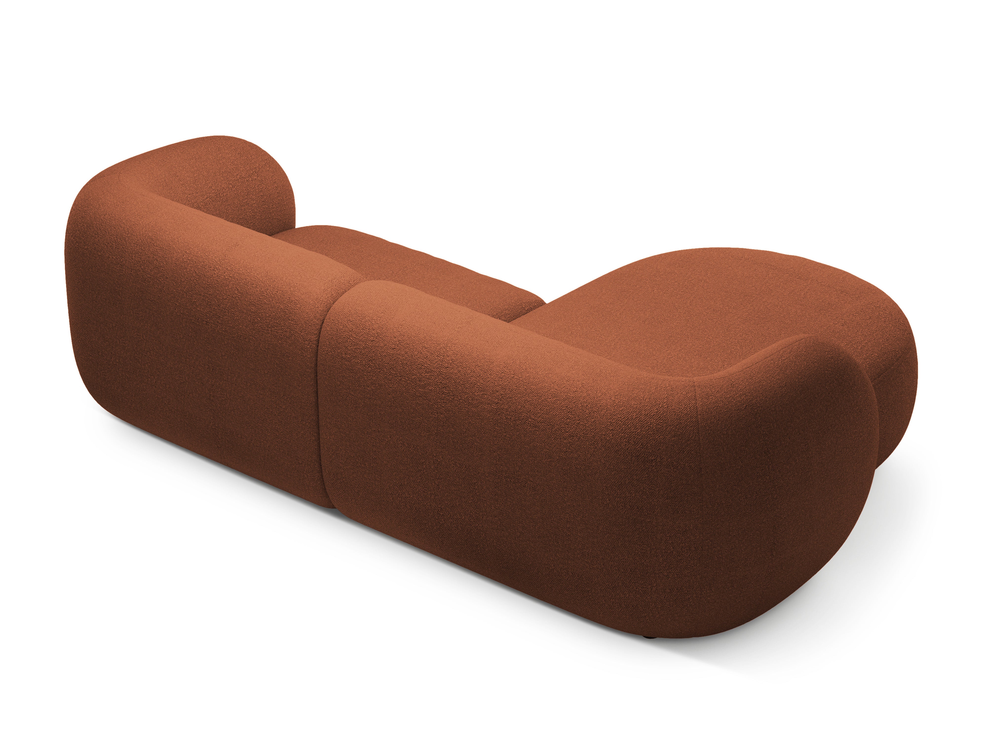 Narożnik lewostronny 2-osobowy KATE terracotta boucle