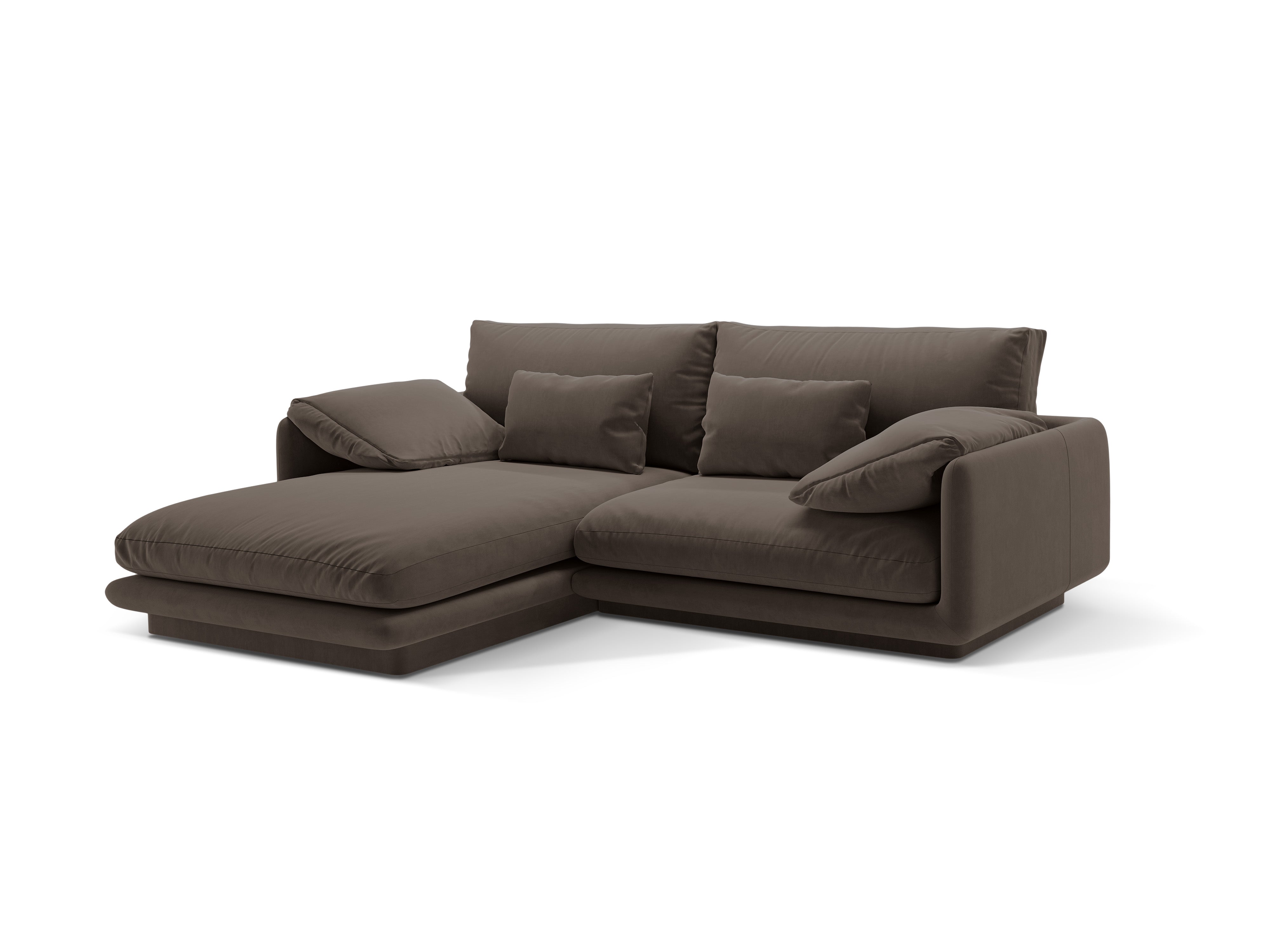 Samt 3-Personen-Linkshänder Turin Heban Bronzeecke