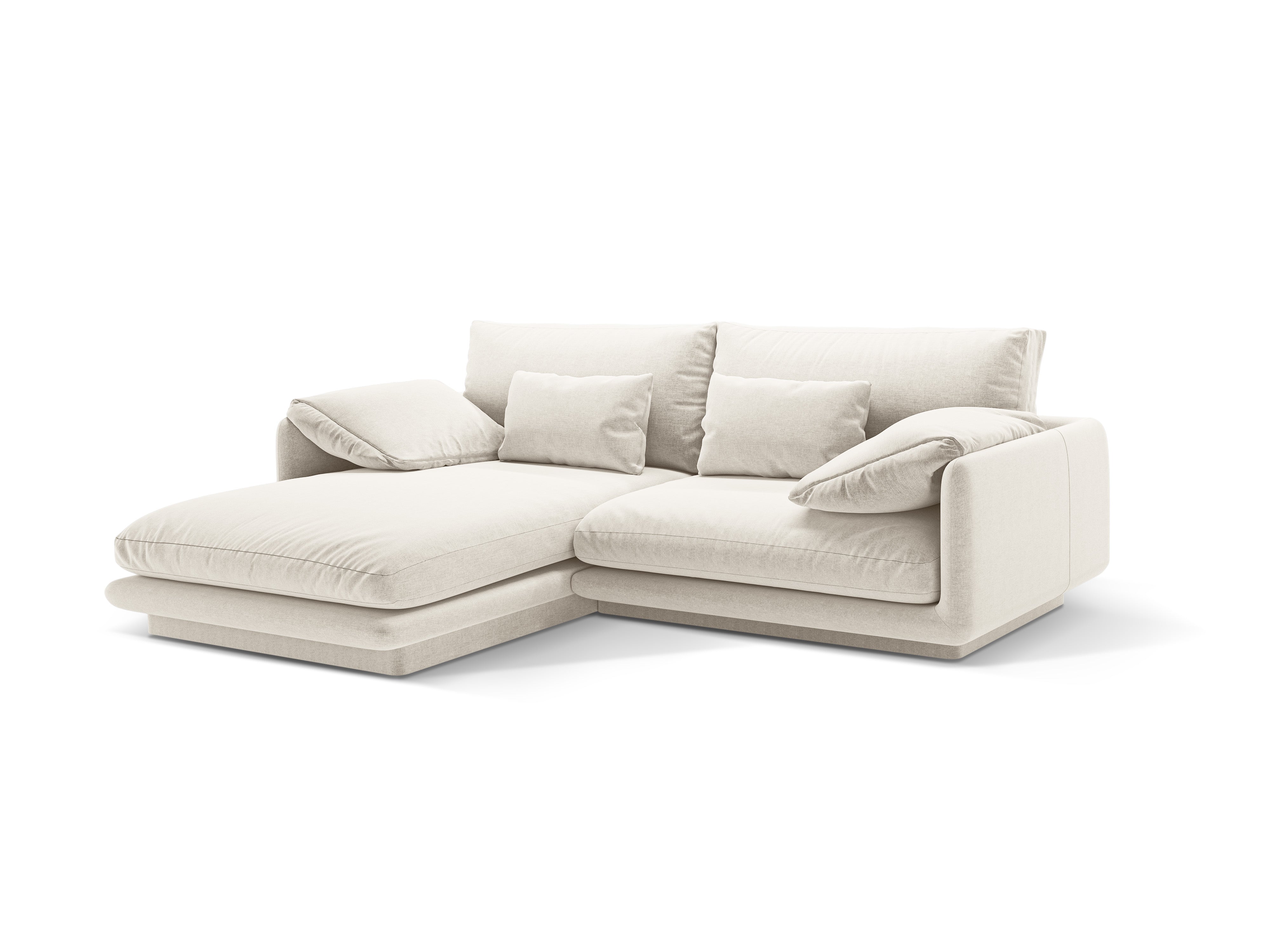 Left-handed 3-person corner Torino ivory