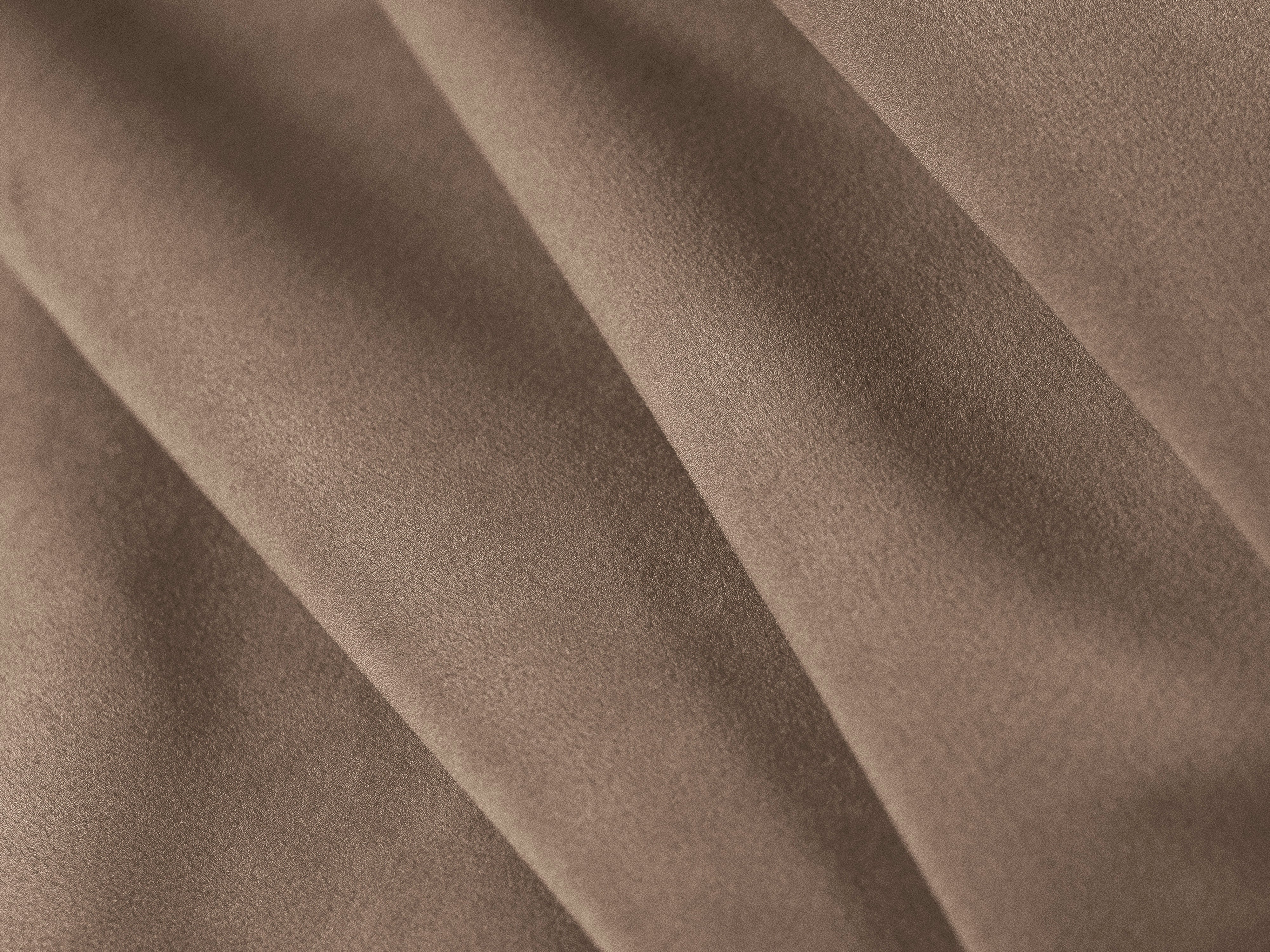 Left-facing velvet corner sofa BEMY in gray-brown