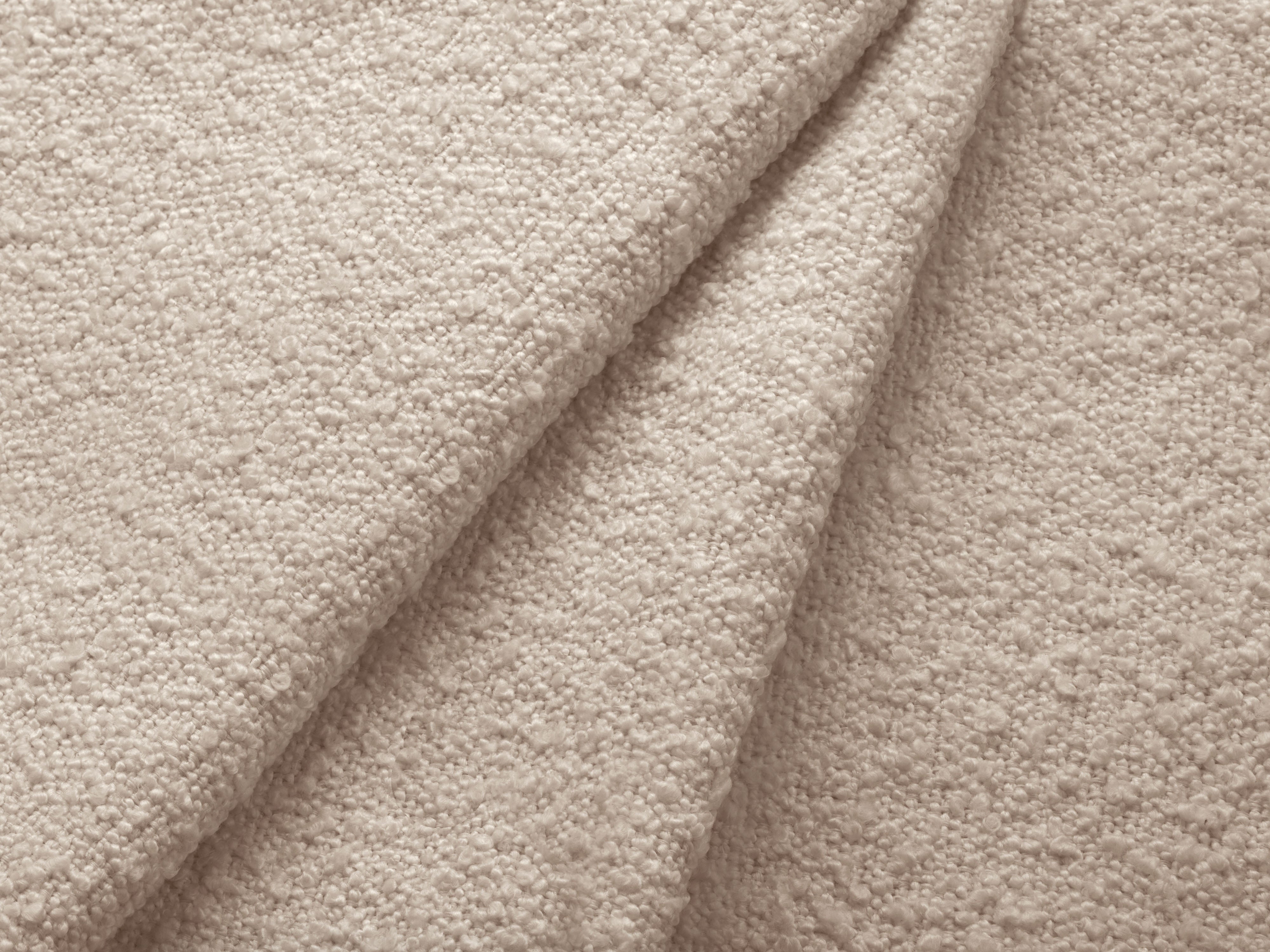 Rectangular pouf KATE beige boucle