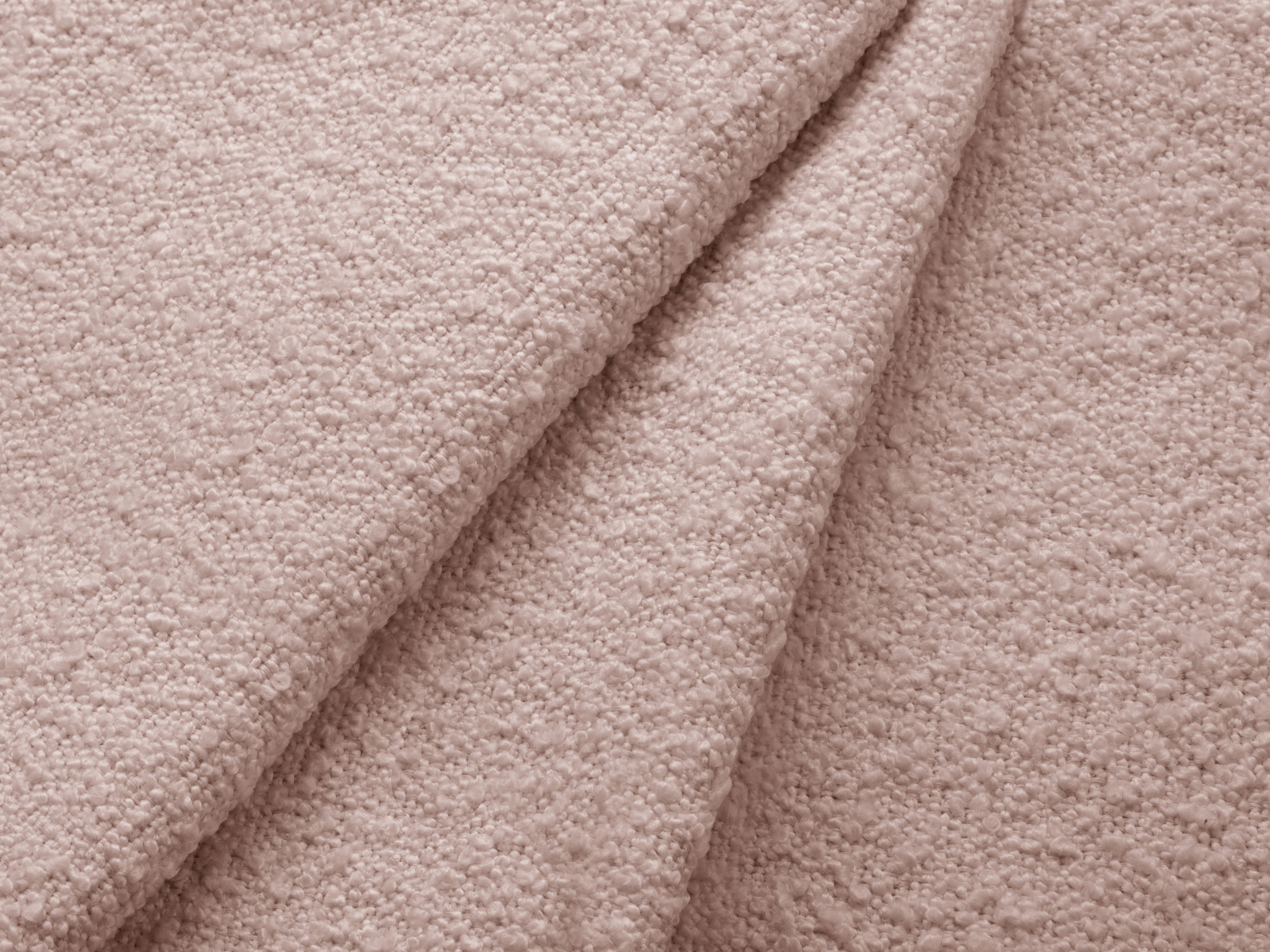 Rechteckiger Pouf KATE rosa Boucle