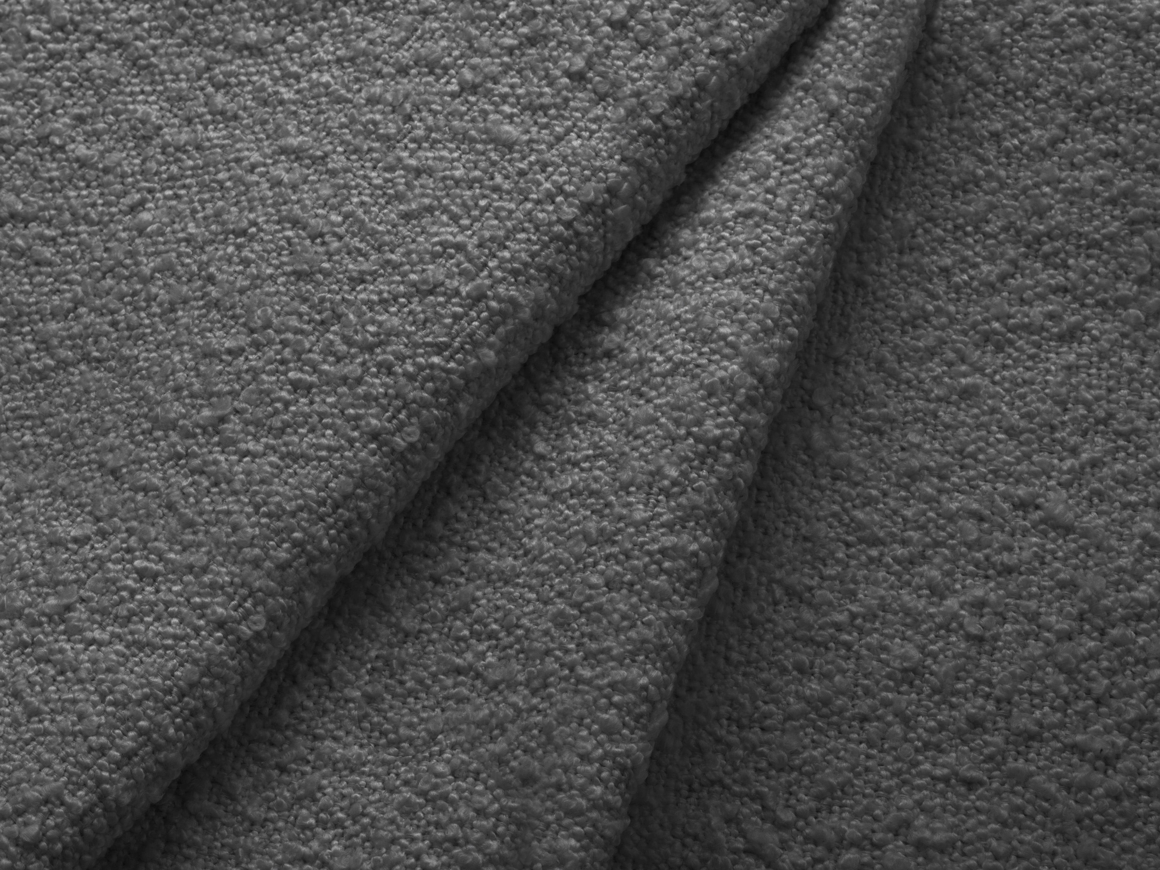 Rectangular pouf KATE dark gray boucle