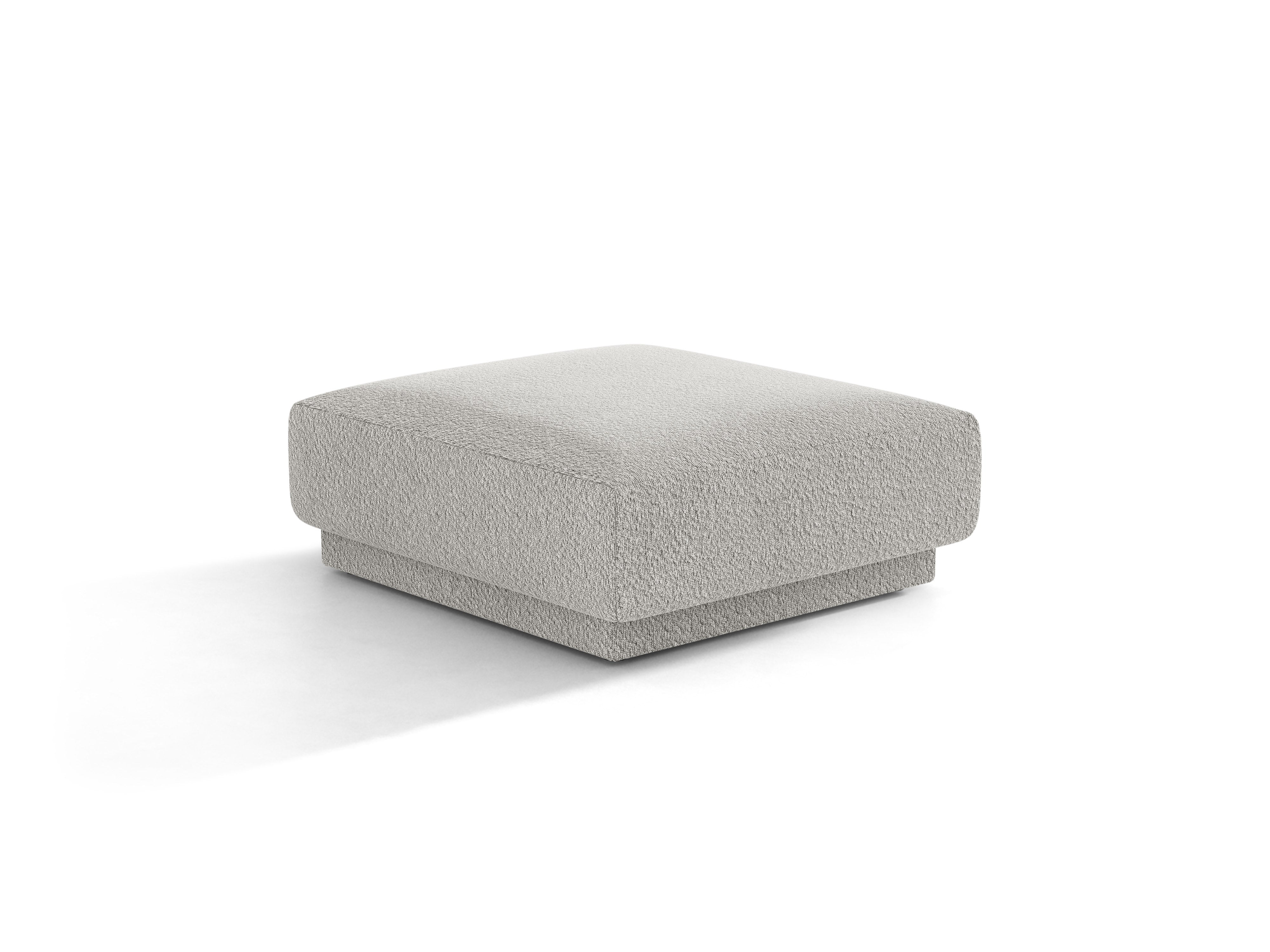 Pouf MILEY hellgrau Boucle