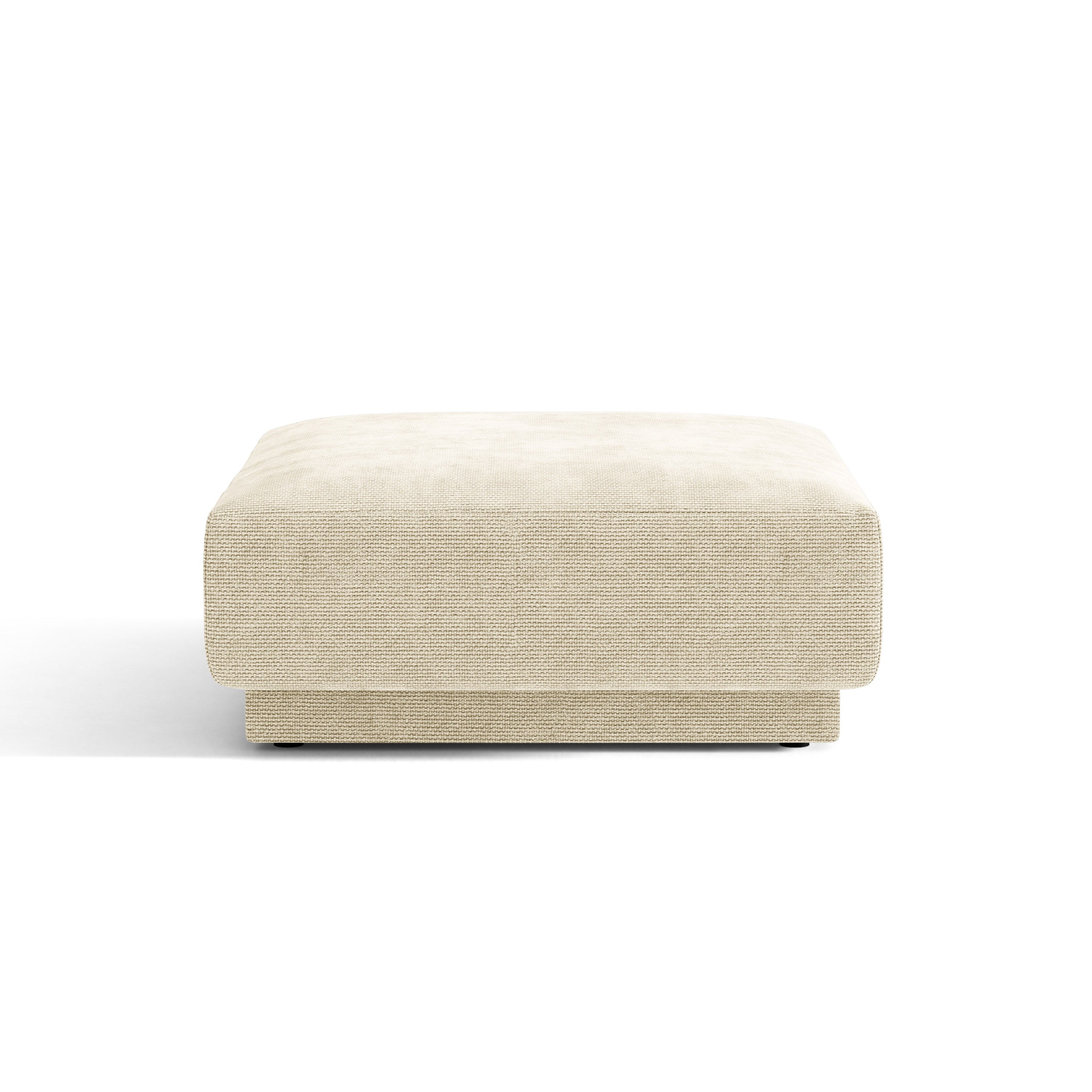 Puf MILEY hellbeige Chenille seidig