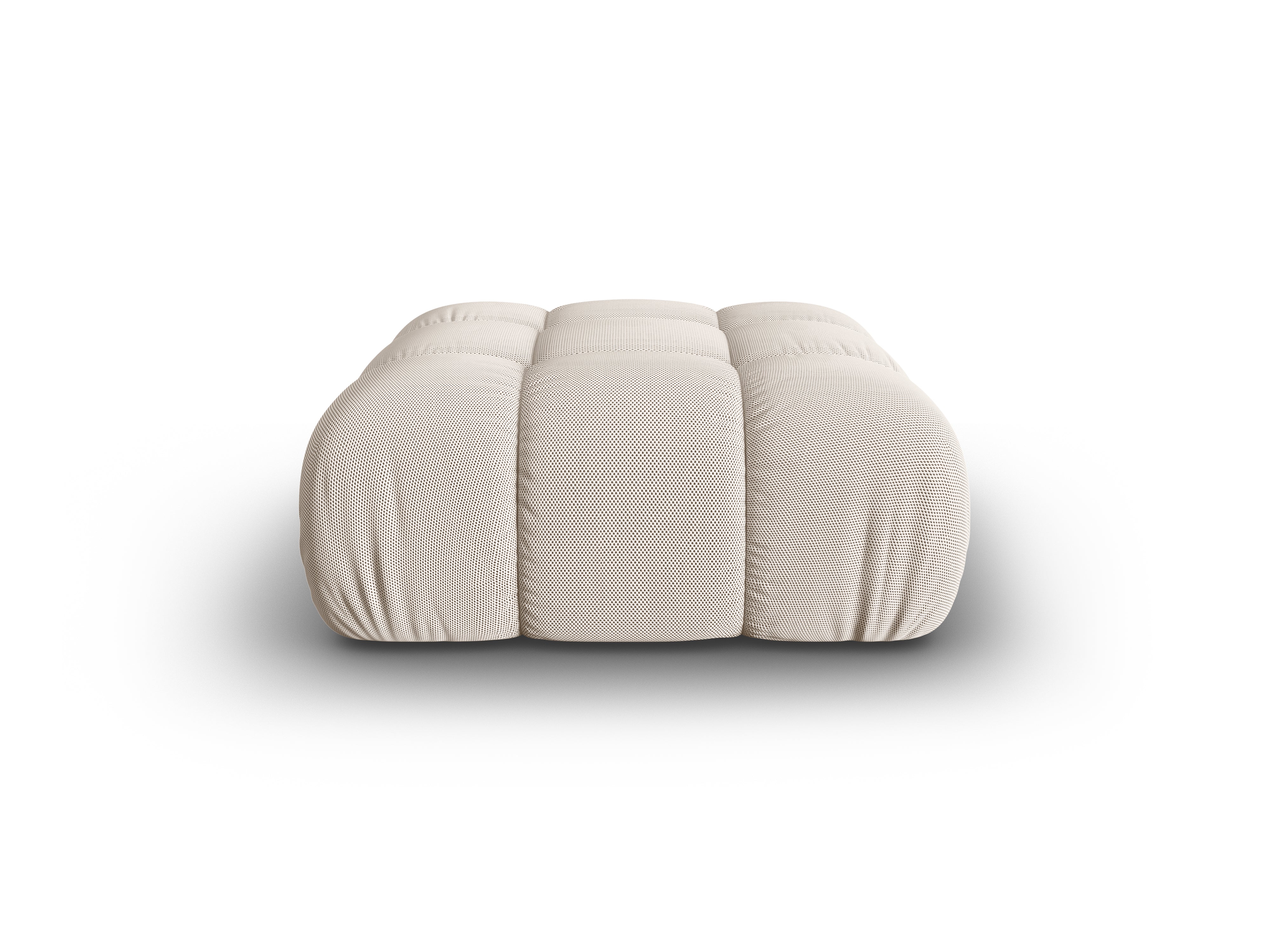 Puf / moduł BELLIS beżowa tkanina 3D