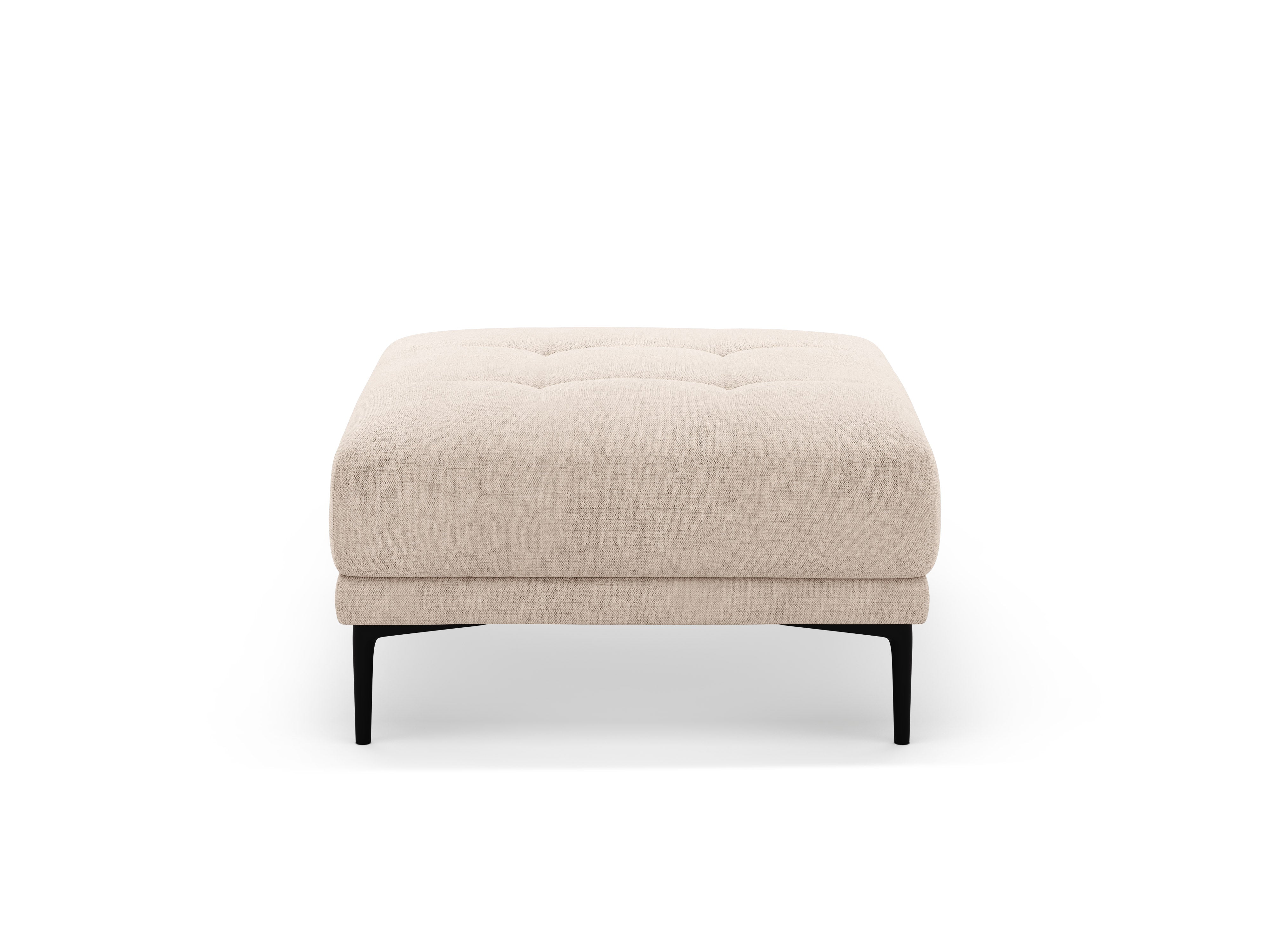 BEMY Square Pouf Sand Chenille