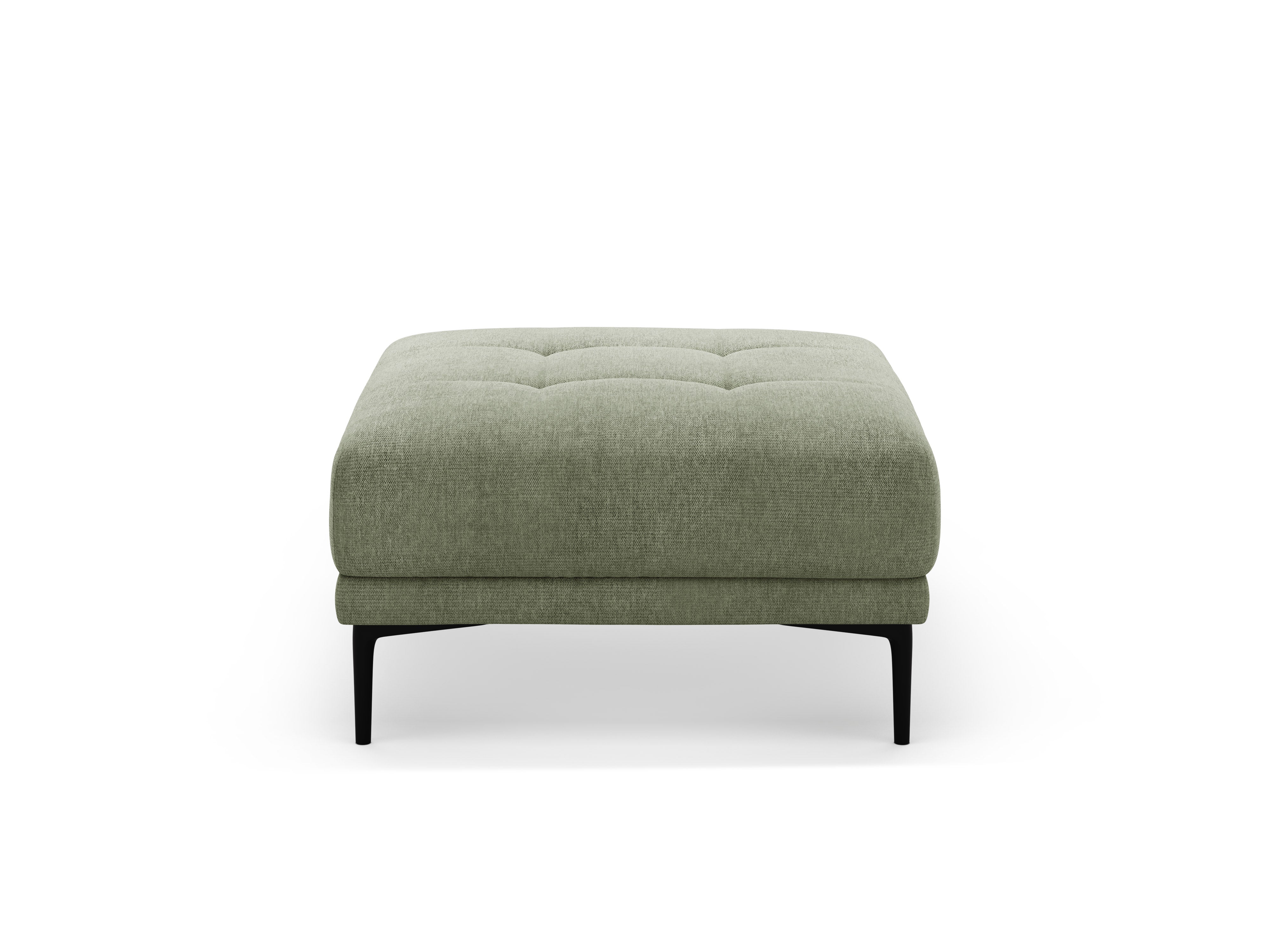 BEMY Olive Chenille Square Pouf