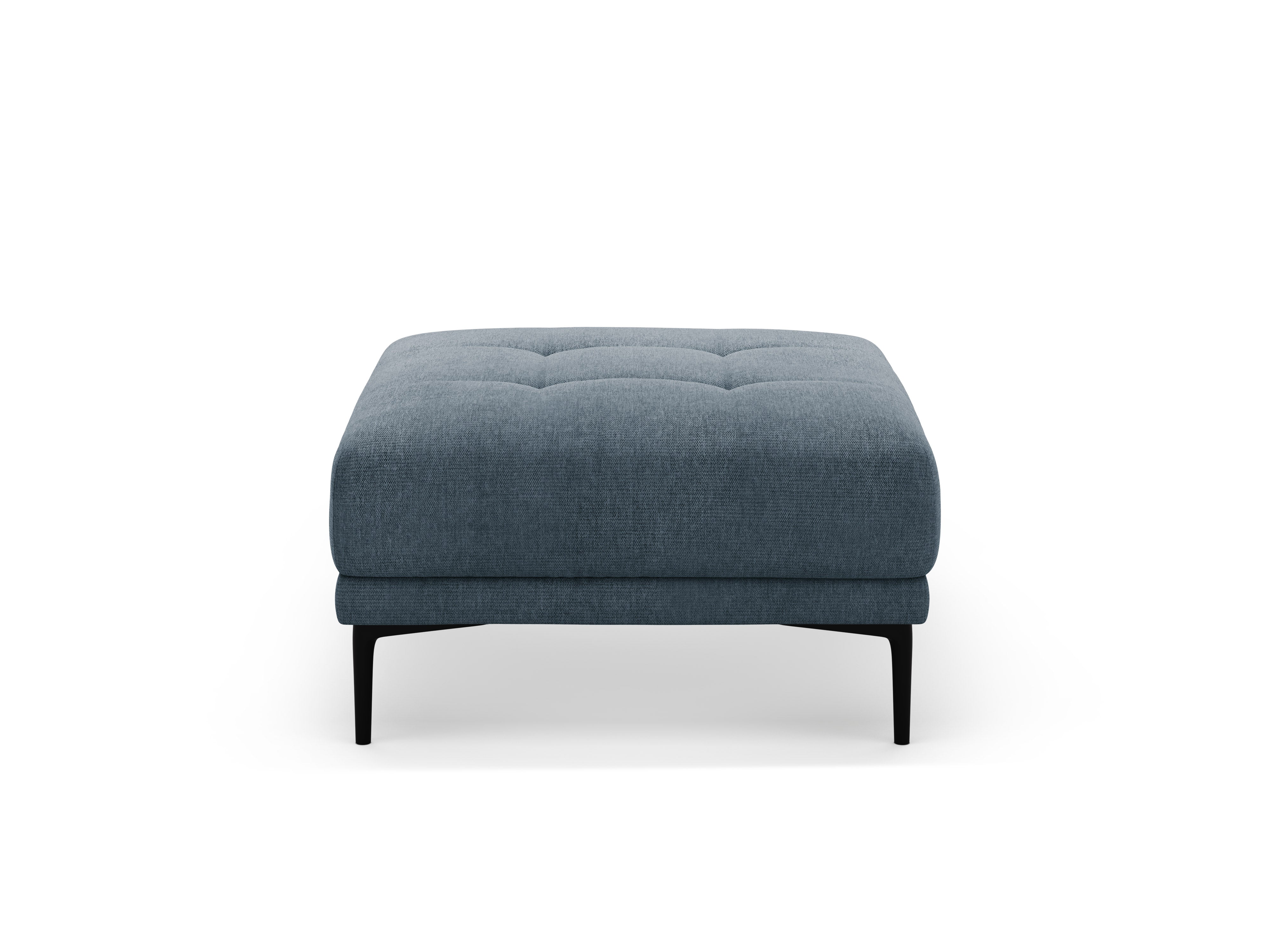 BEMY dunkelblauer Chenille-Pouf