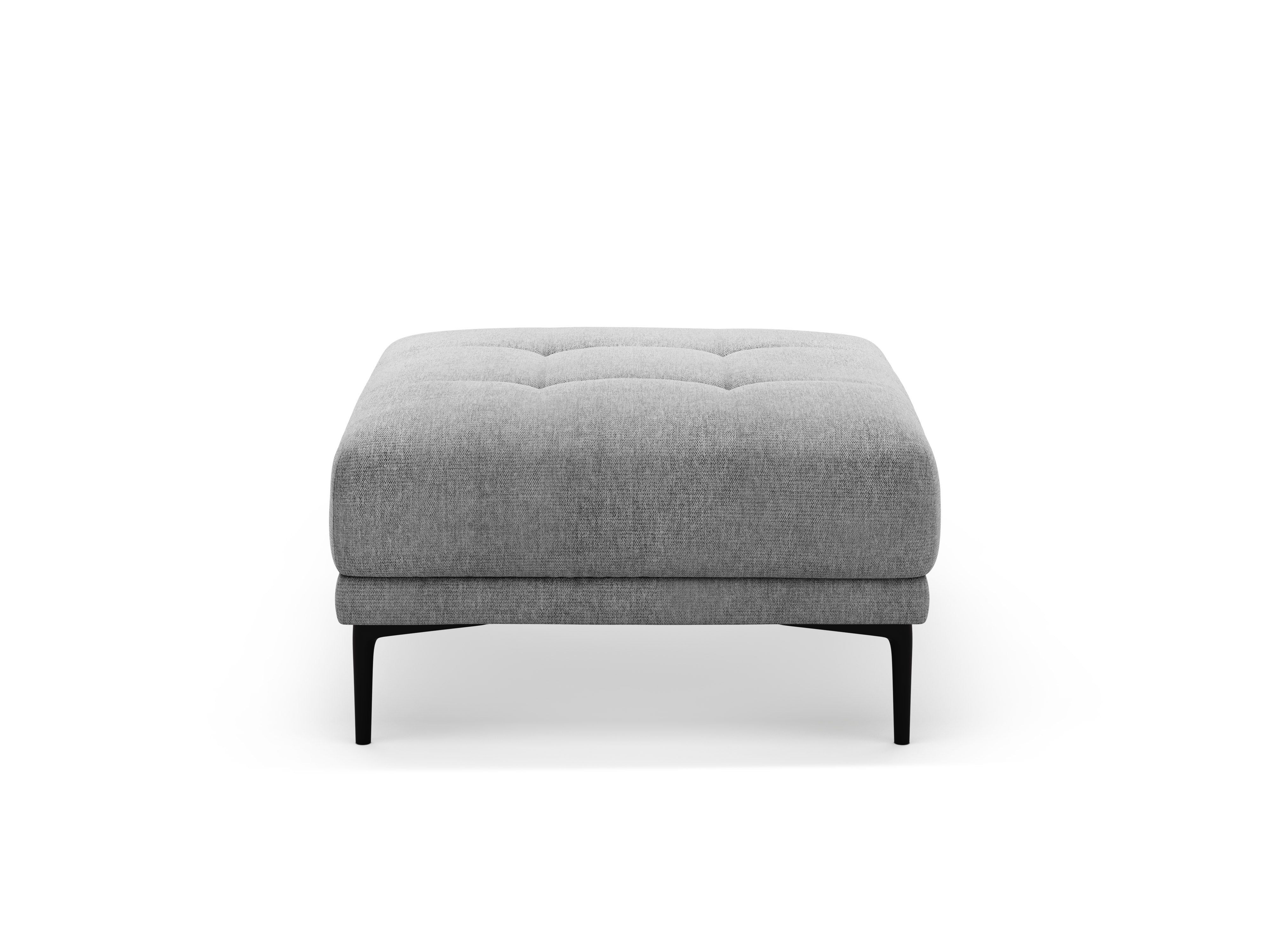 BEMY grauer Chenille-Pouf