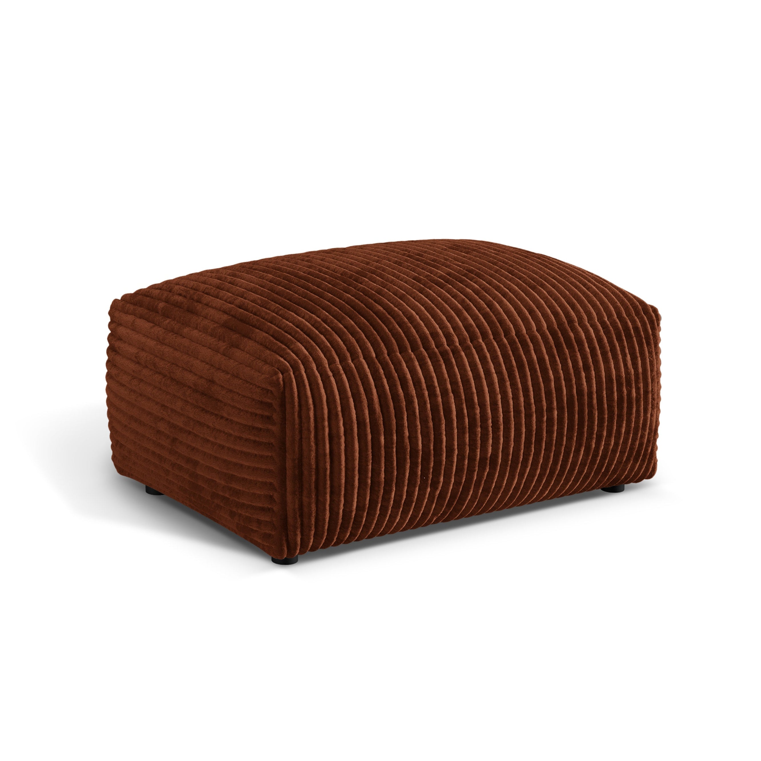 Pouf martin brick corduroy