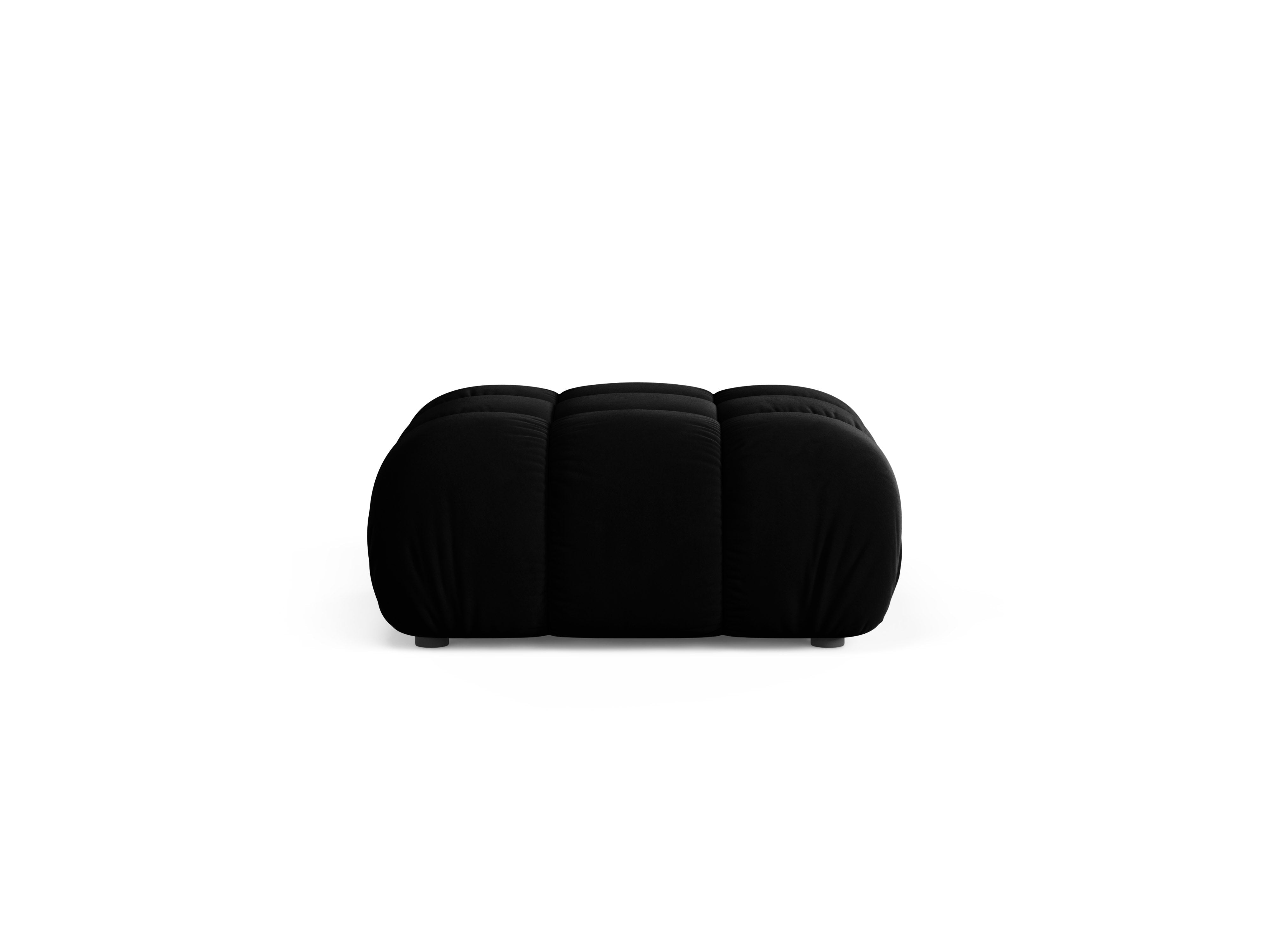 Puff / Modul BELLIS aus schwarzem Velours