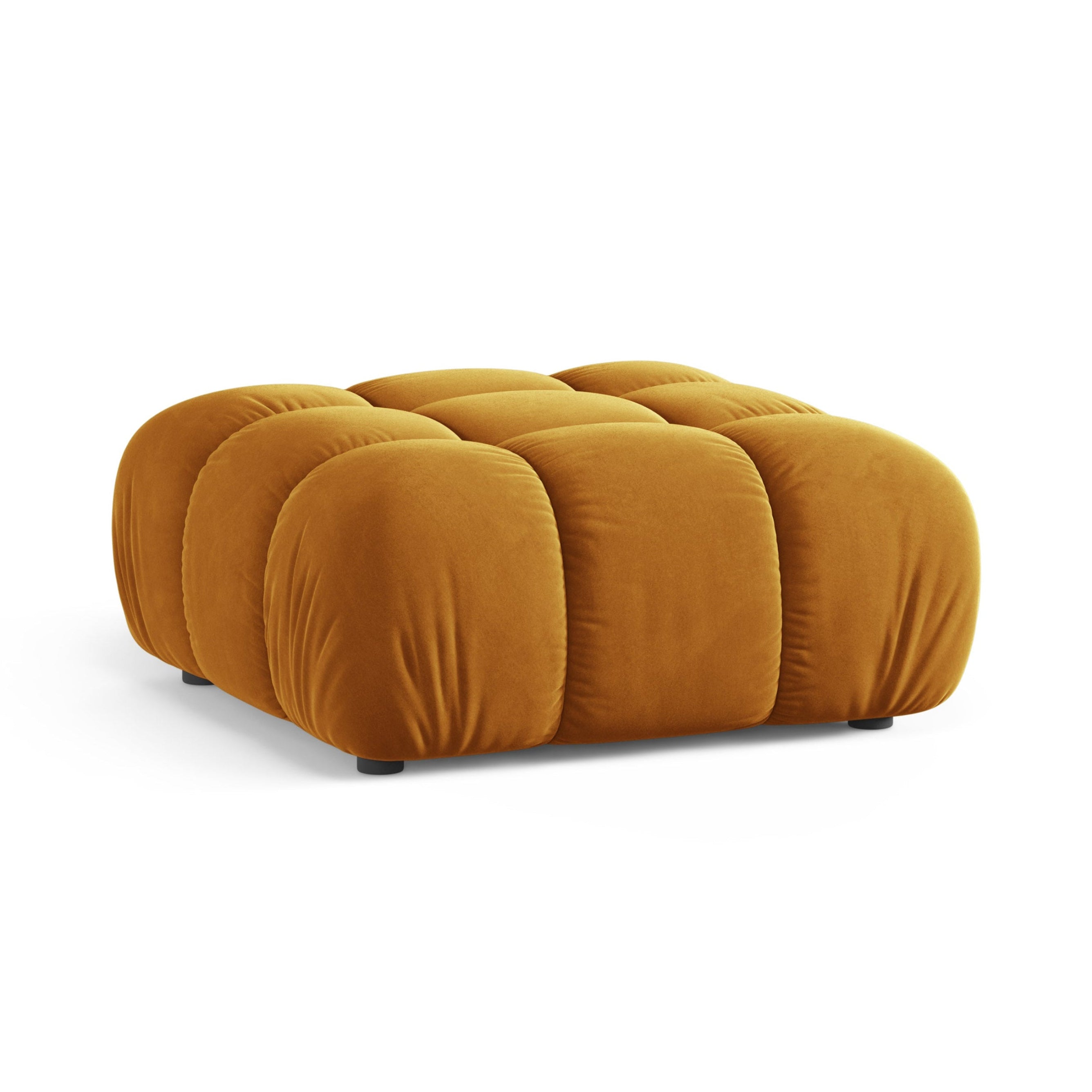Puff / Modul BELLIS in senfgelbem Velours
