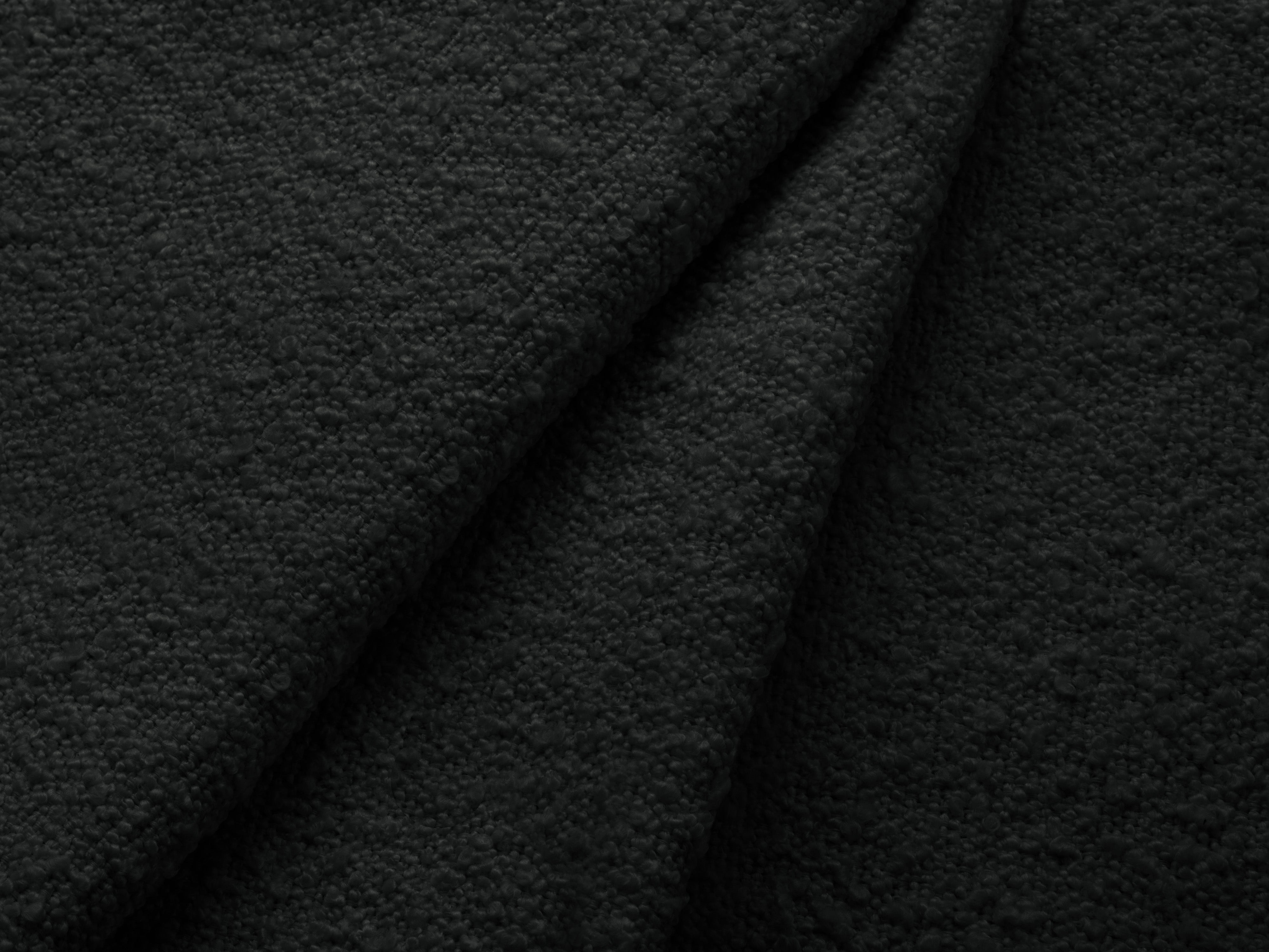 Rechtsseitige Schlafcouch JODIE in schwarzem Boucle