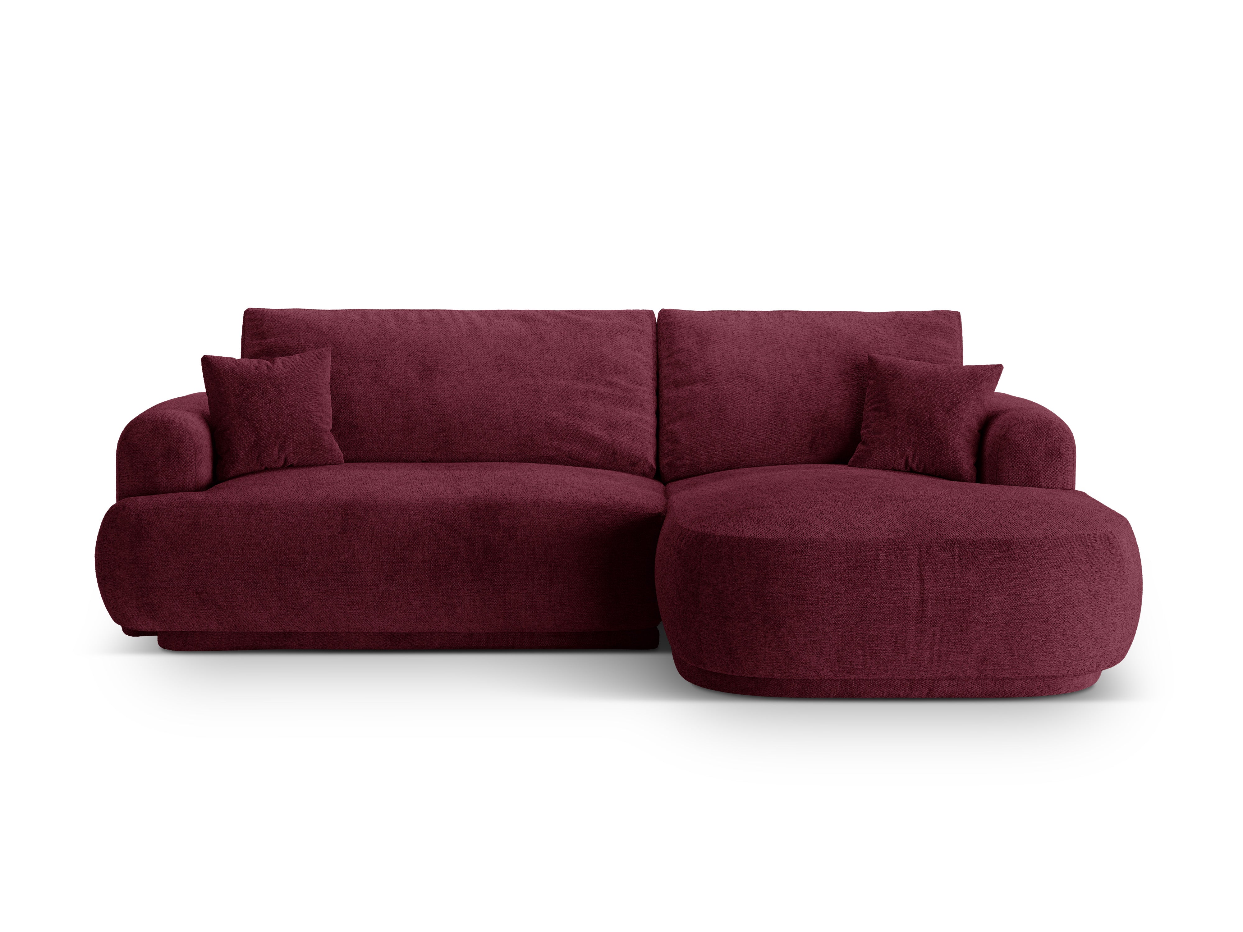 Right -sided corner with Ella Burgundy sleeping function